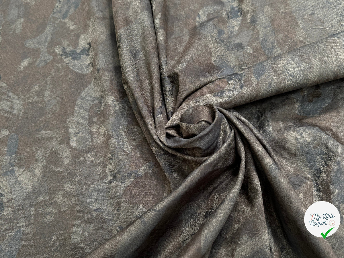 TOILE JACQUARD FIN MOTIF ARMY - My Little Coupon