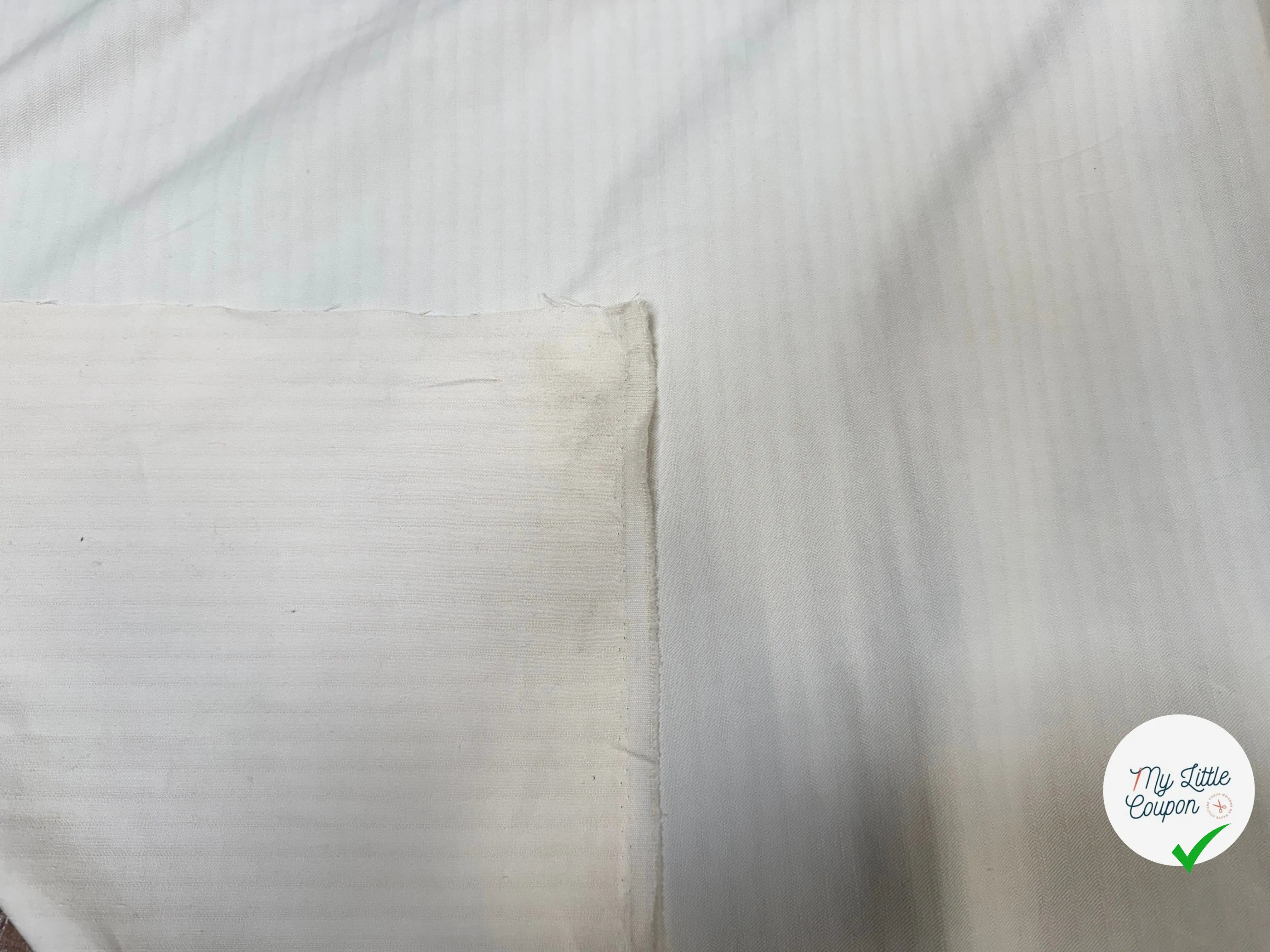 TOILE LOURDE COTON LIN ESPRIT COUTIL BLANC CASSE - My Little Coupon