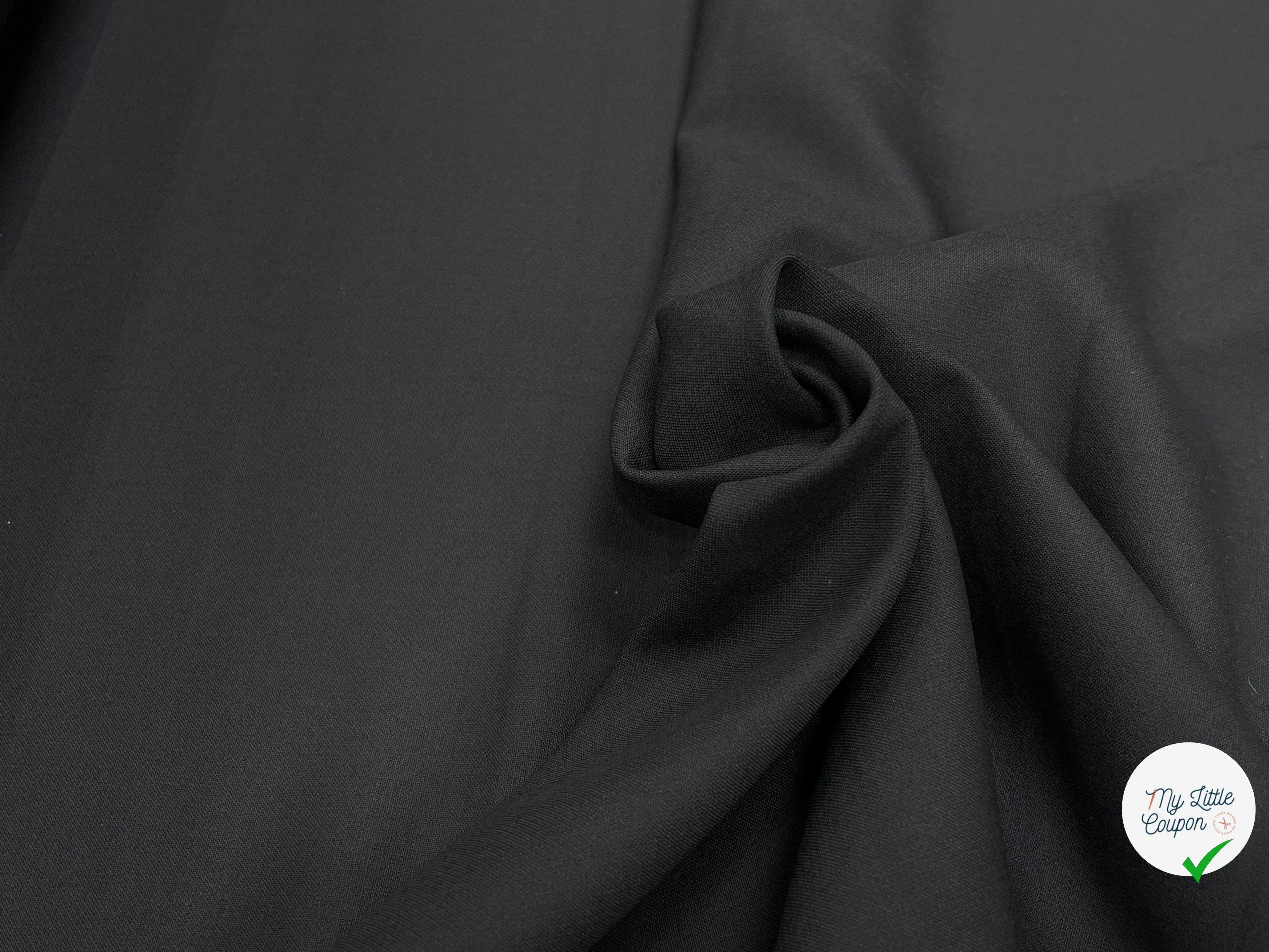 TOILE LOURDE STRETCH NOIR - My Little Coupon