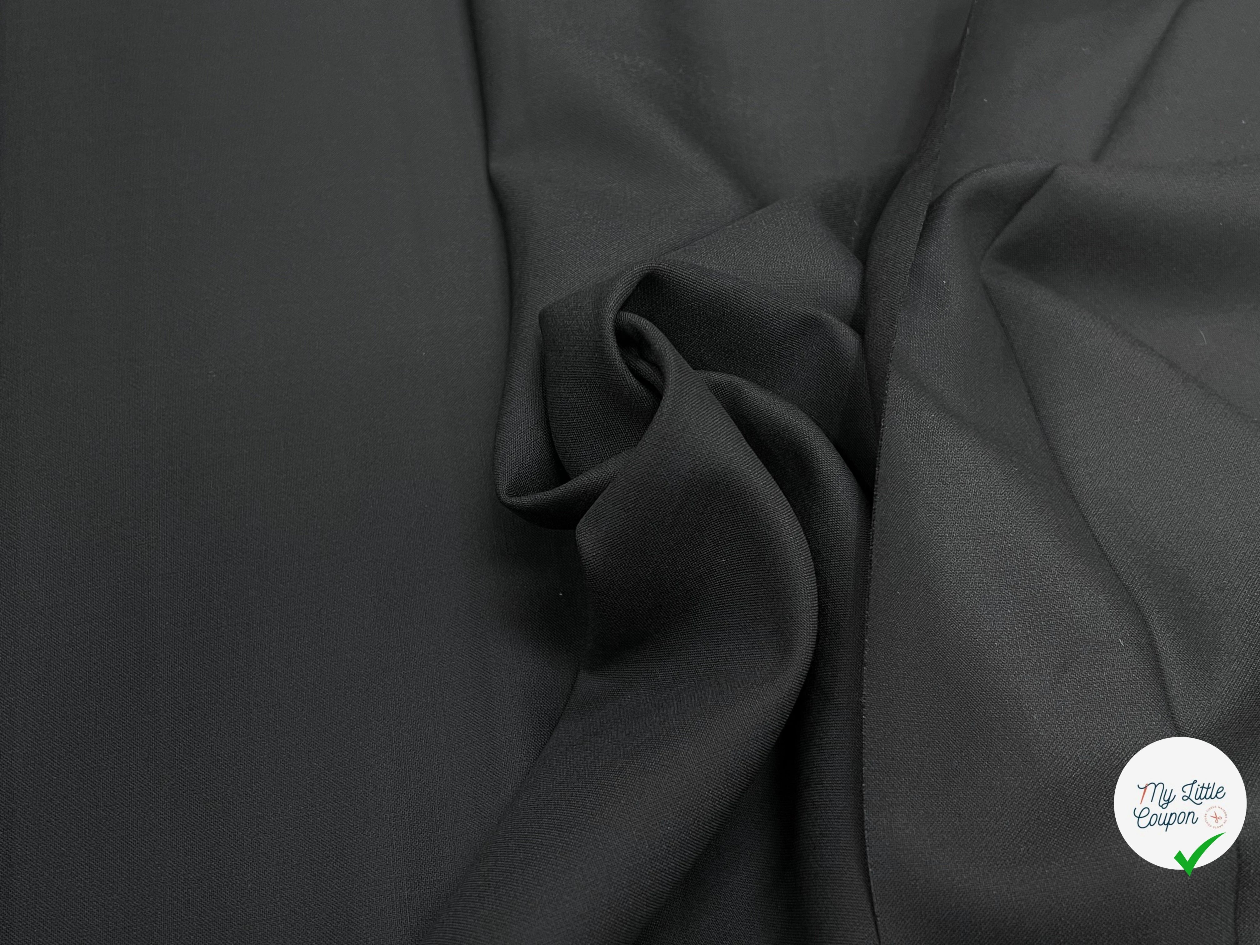 TOILE LOURDE STRETCH NOIR - My Little Coupon