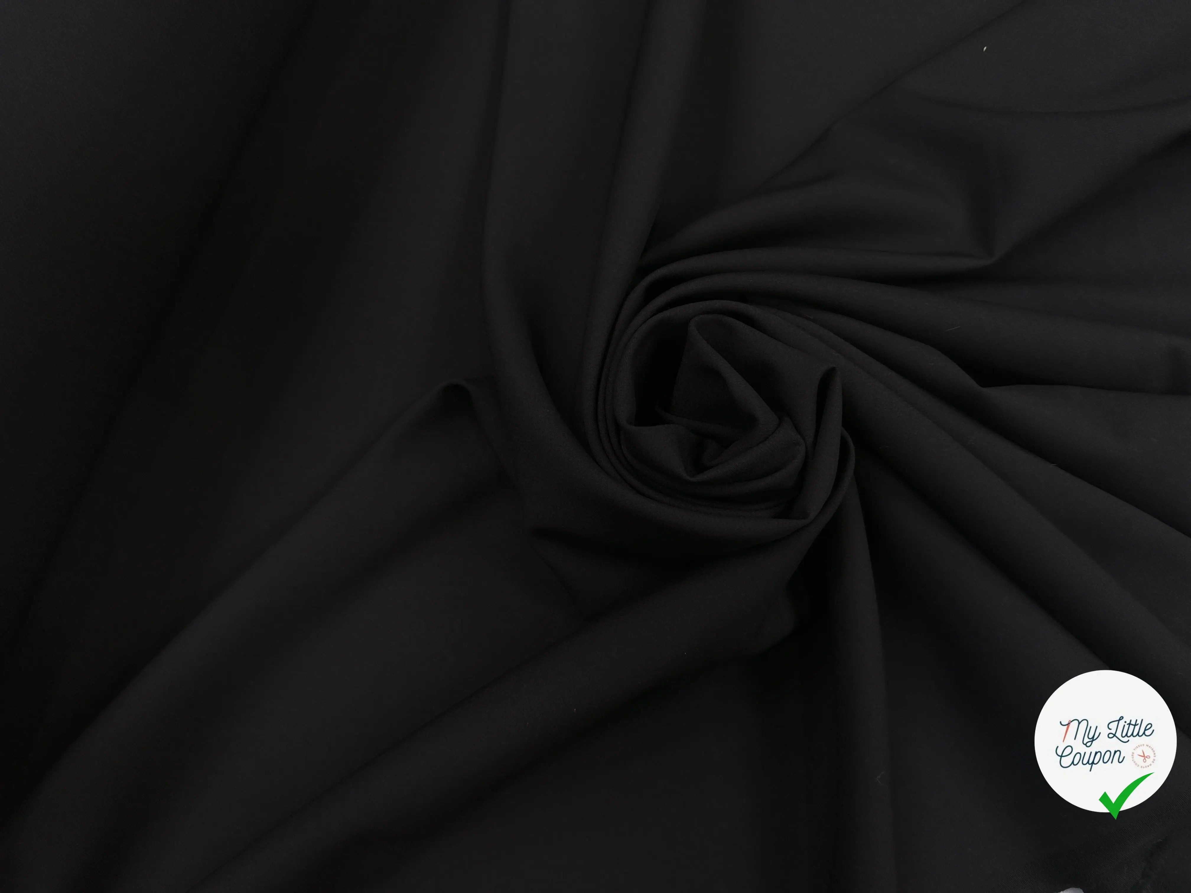 TOILE POLYESTER NOIR PREMIUM - My Little Coupon