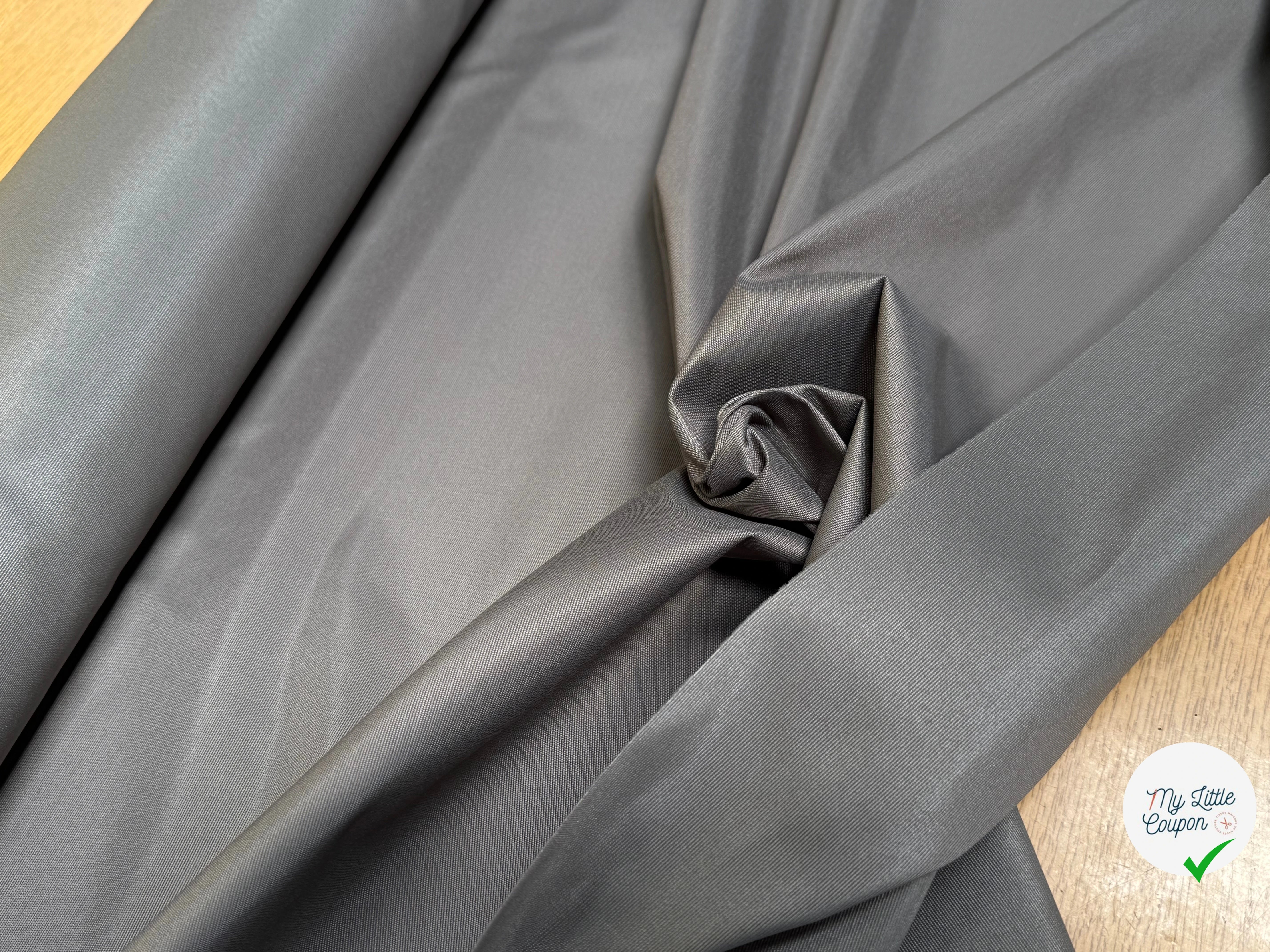 TOILE POLYVISCOSE CRAQUANTE GRISE - My Little Coupon