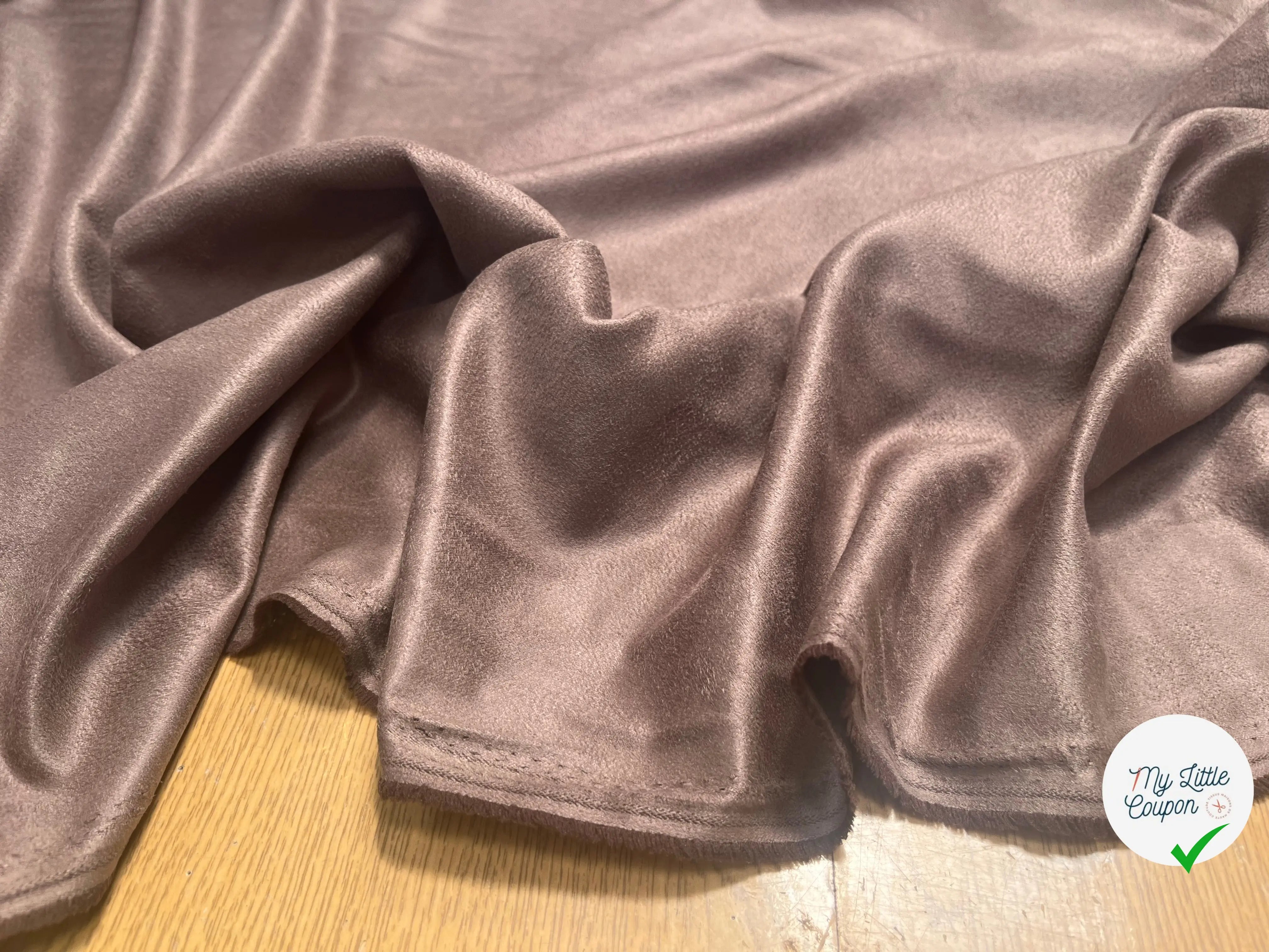 TOILE SUEDINE FLUIDE TOUCHER TOUT DOUX MARRON - My Little Coupon