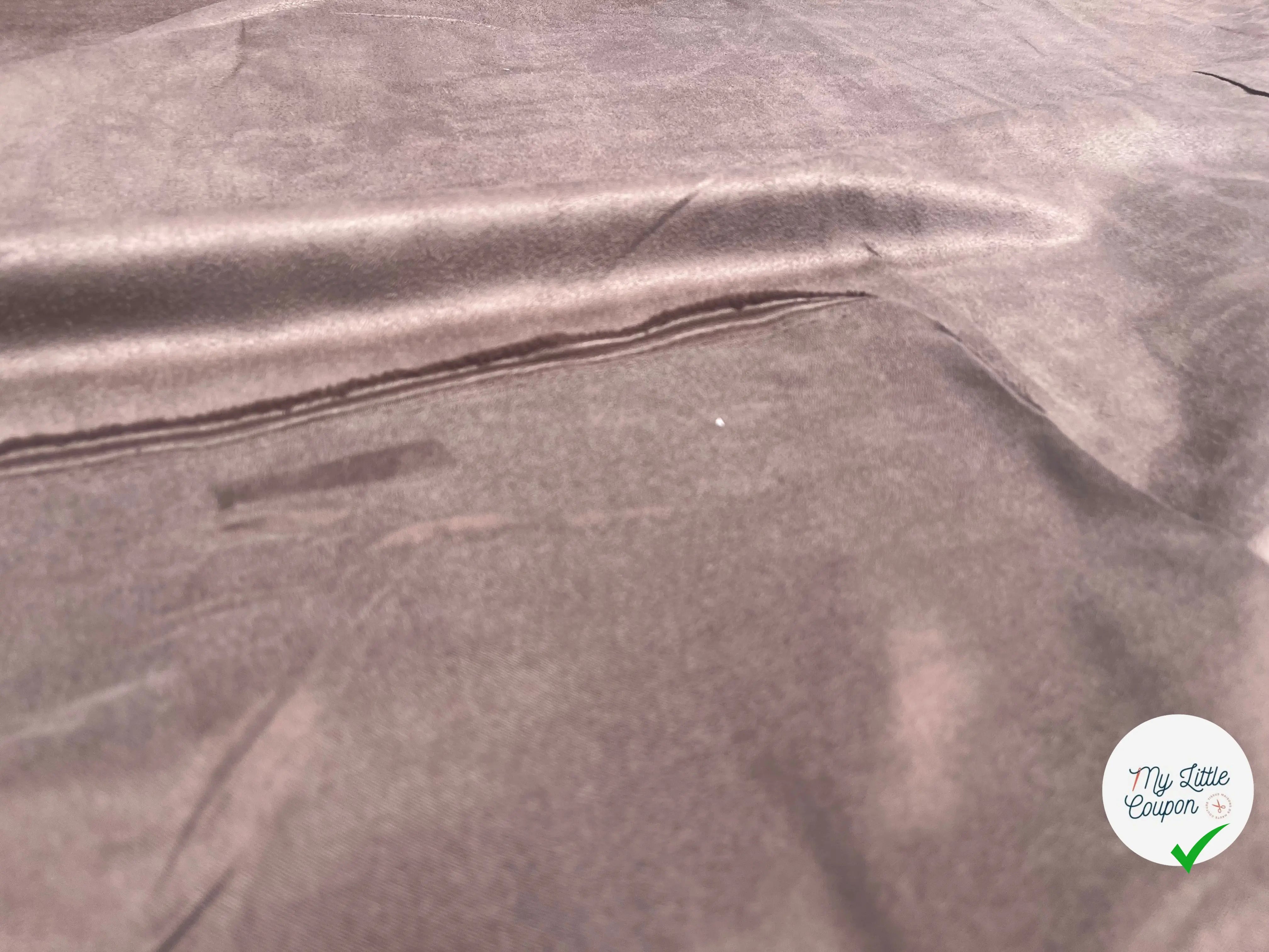 TOILE SUEDINE FLUIDE TOUCHER TOUT DOUX MARRON - My Little Coupon