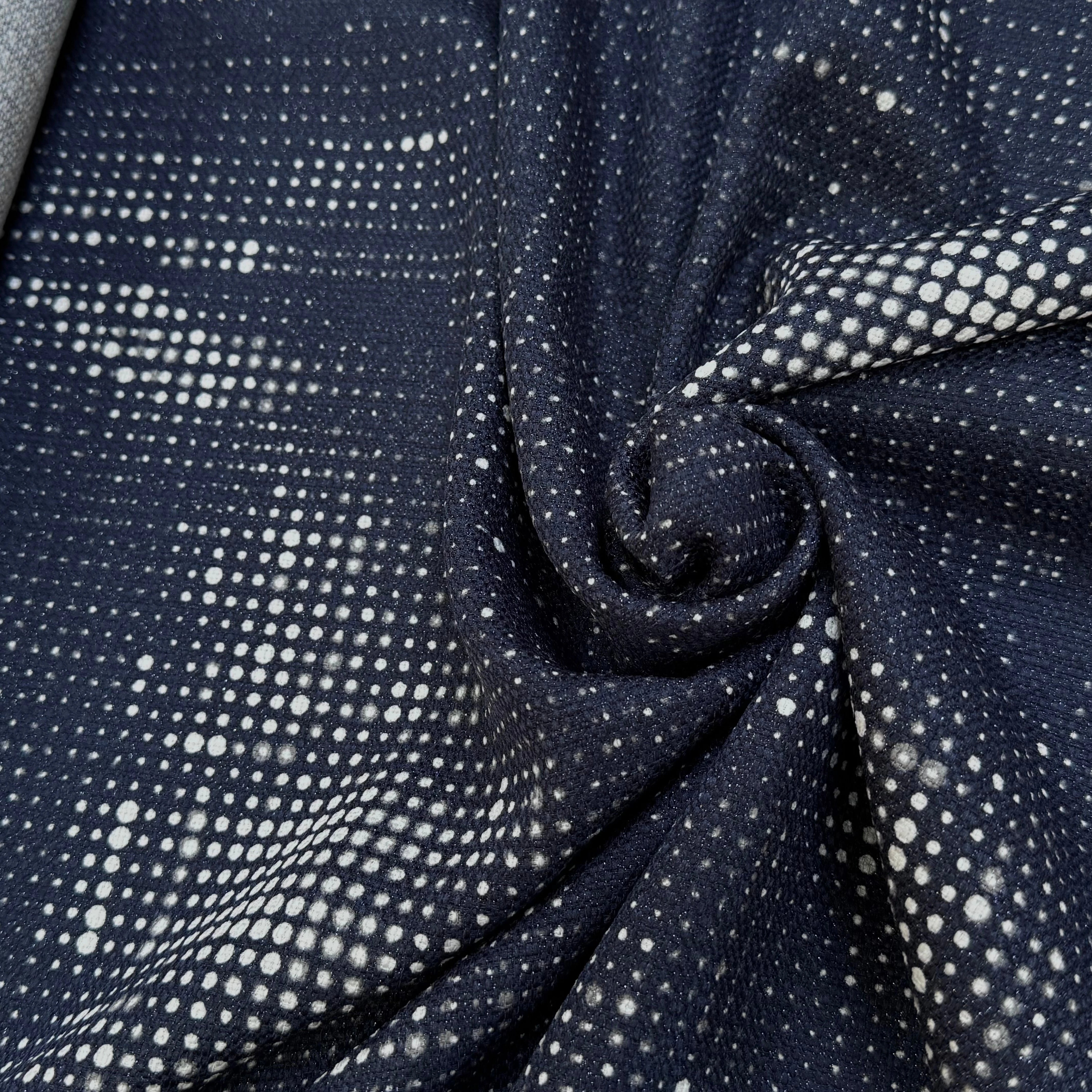 TOILE TISSÉE FOND MARINE SOUPLE - My Little Coupon