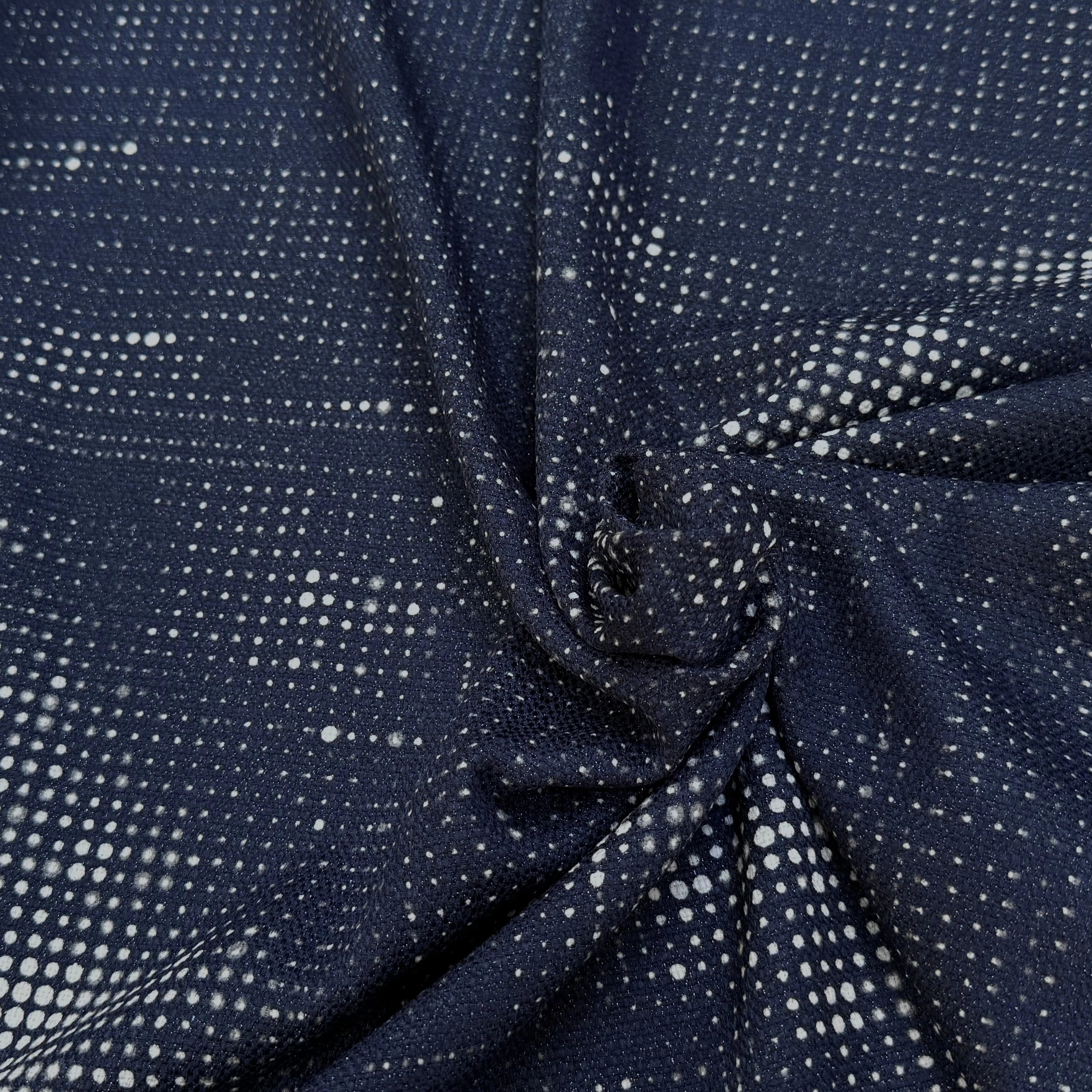 TOILE TISSÉE FOND MARINE SOUPLE - My Little Coupon