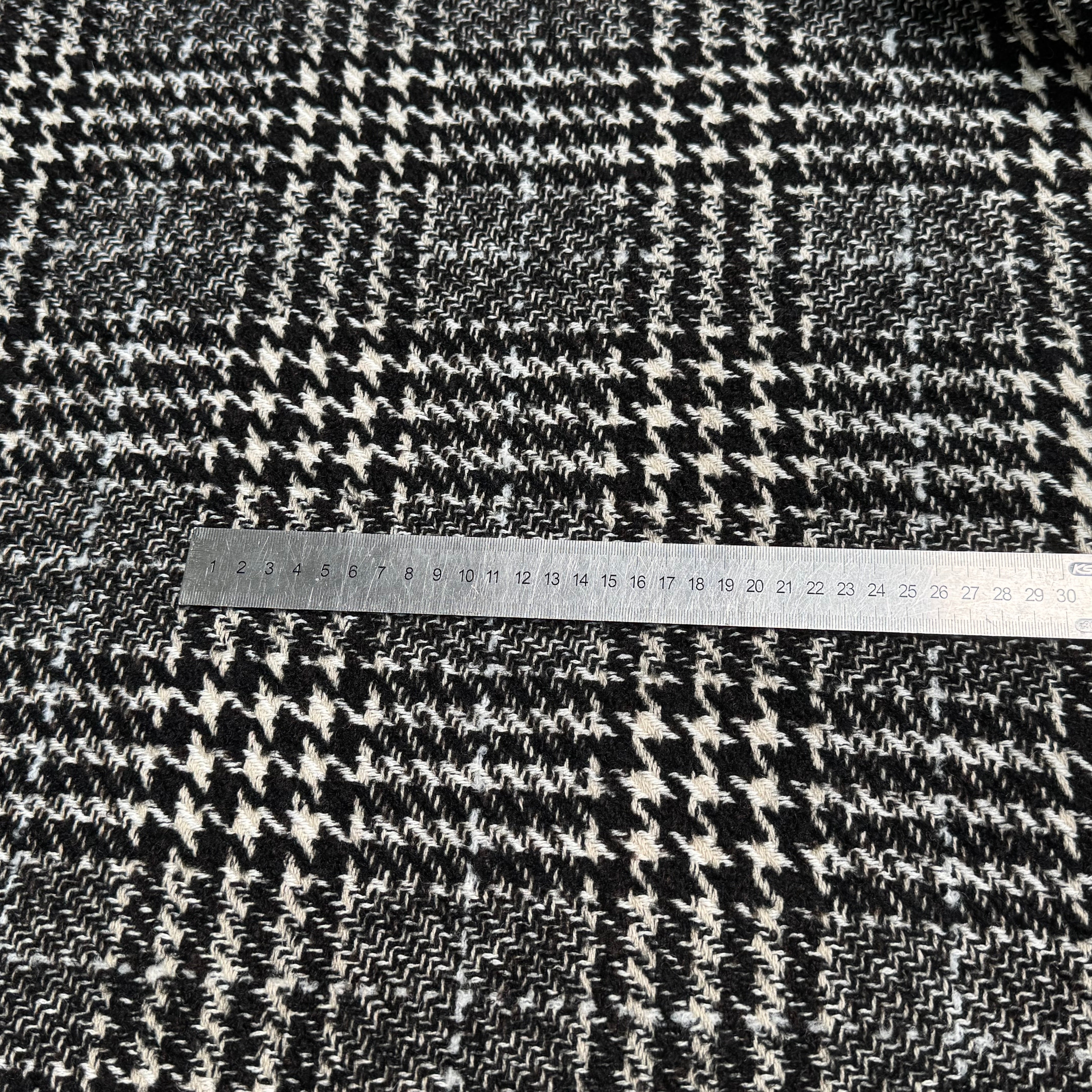 TWEED BLOUCLETTE TEXQUEBEC 25% LAINE NOIRBLANC PIED DE COQ - My Little Coupon