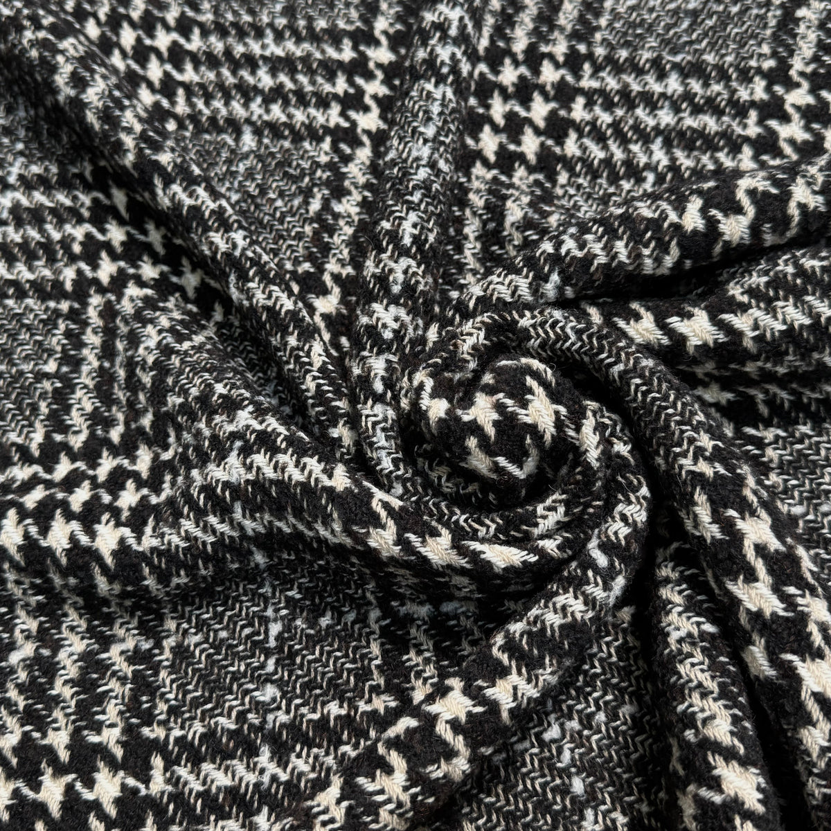 TWEED BLOUCLETTE TEXQUEBEC 25% LAINE NOIRBLANC PIED DE COQ - My Little Coupon
