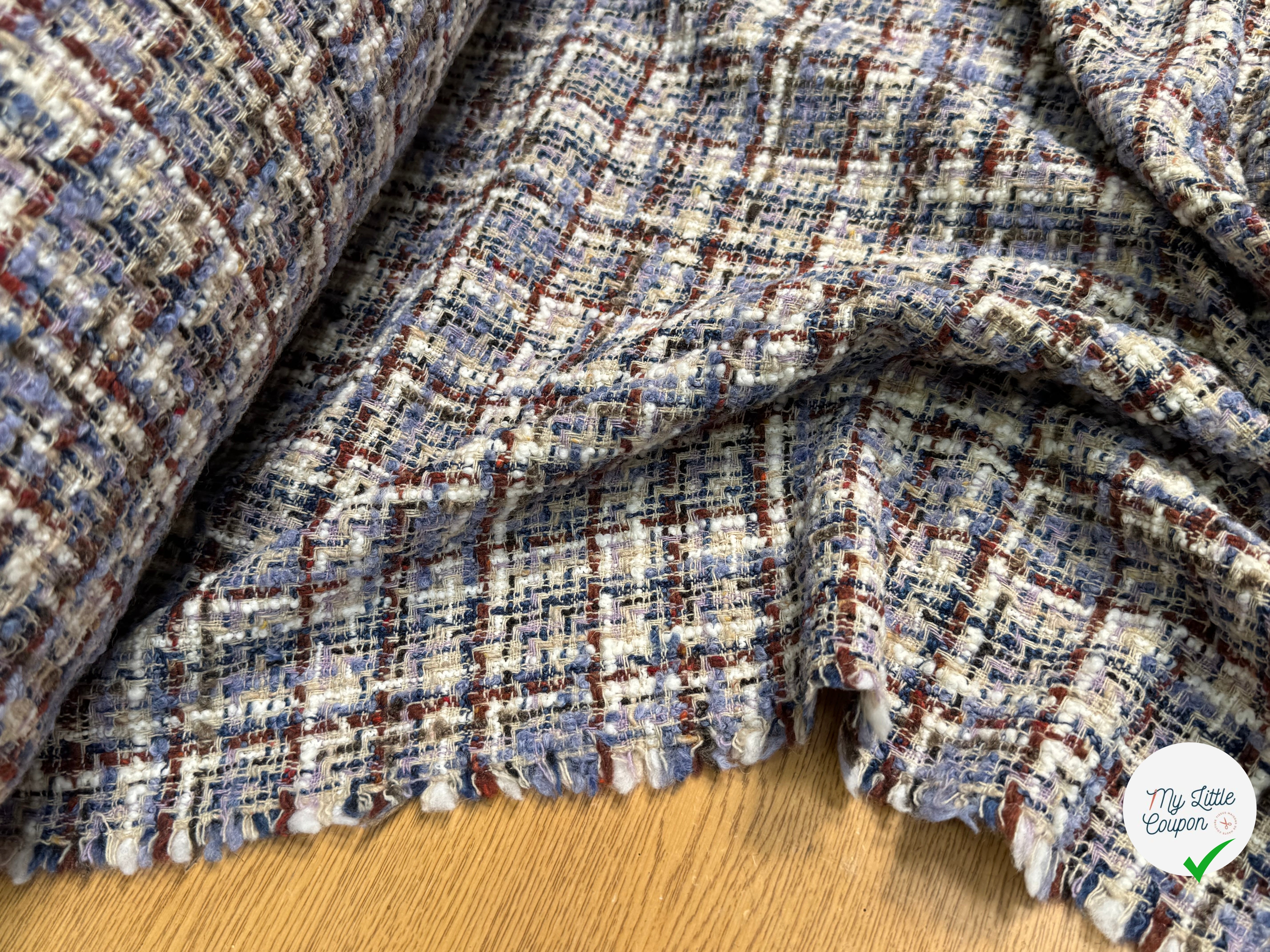 TWEED BOUCLETTE 31% LAINE MULTICO FAITRIVIA - My Little Coupon