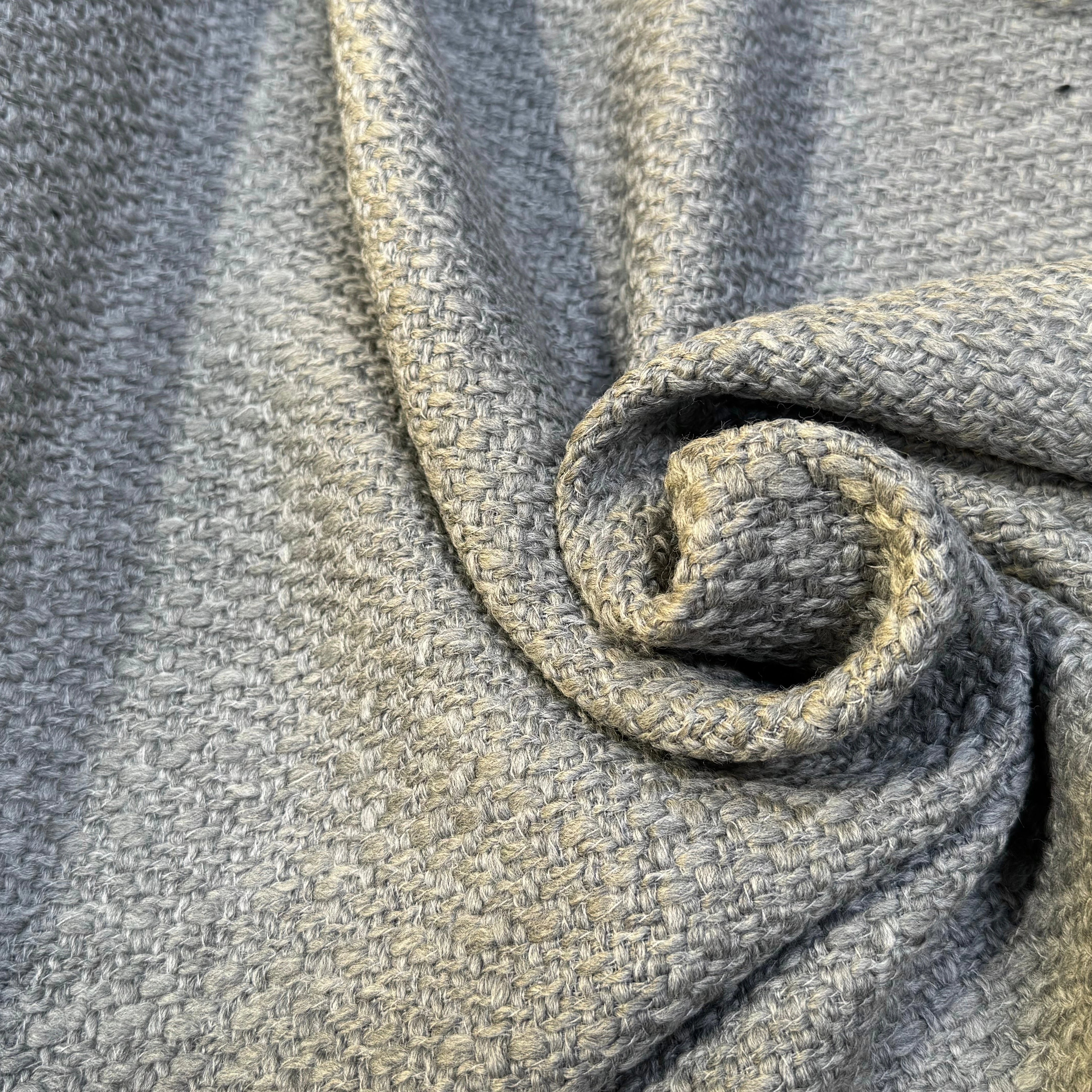 TWEED BOUCLETTE DE LAINE GRIS ULTRA BEAU - My Little Coupon