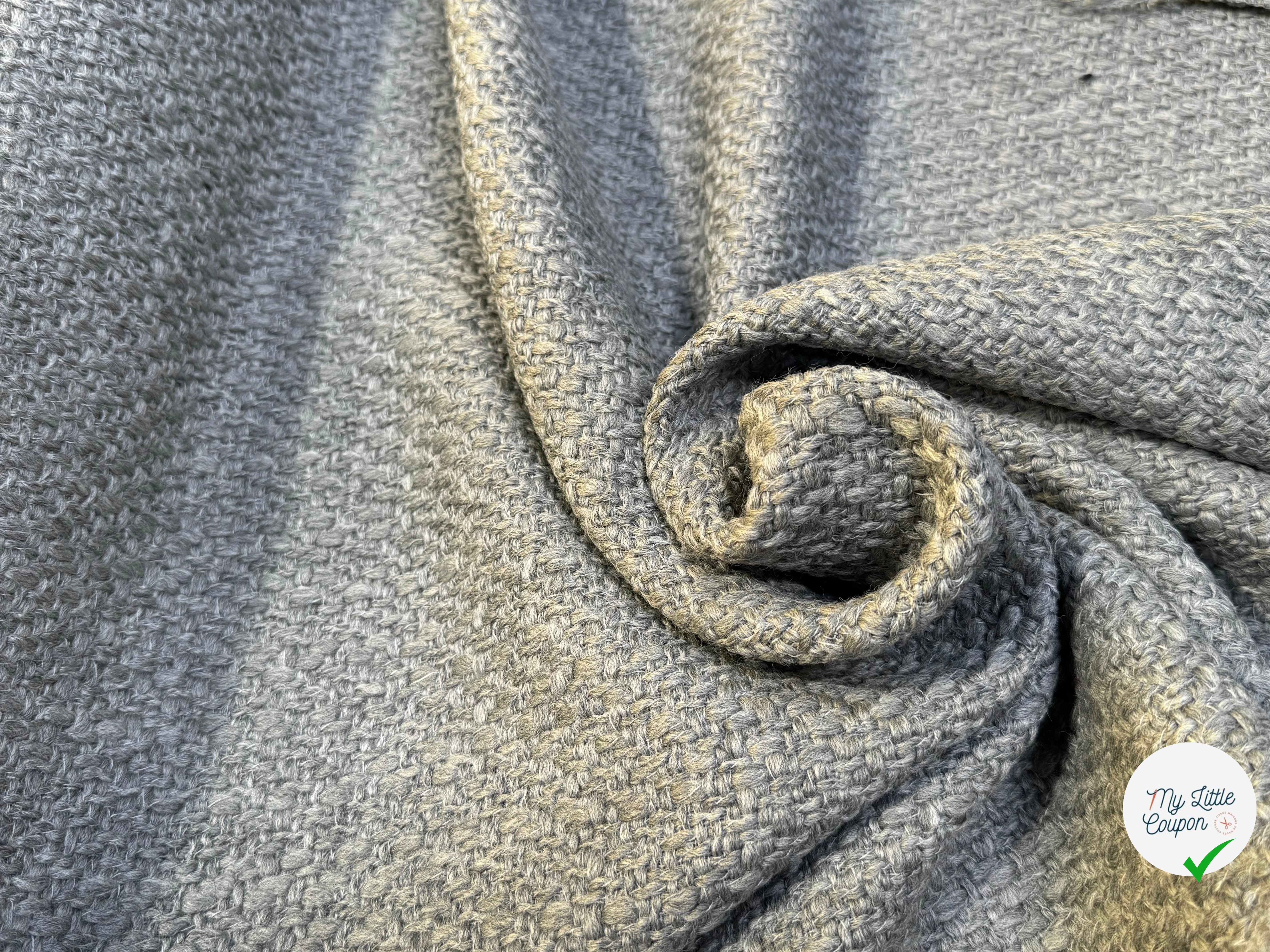 TWEED BOUCLETTE DE LAINE GRIS ULTRA BEAU - My Little Coupon
