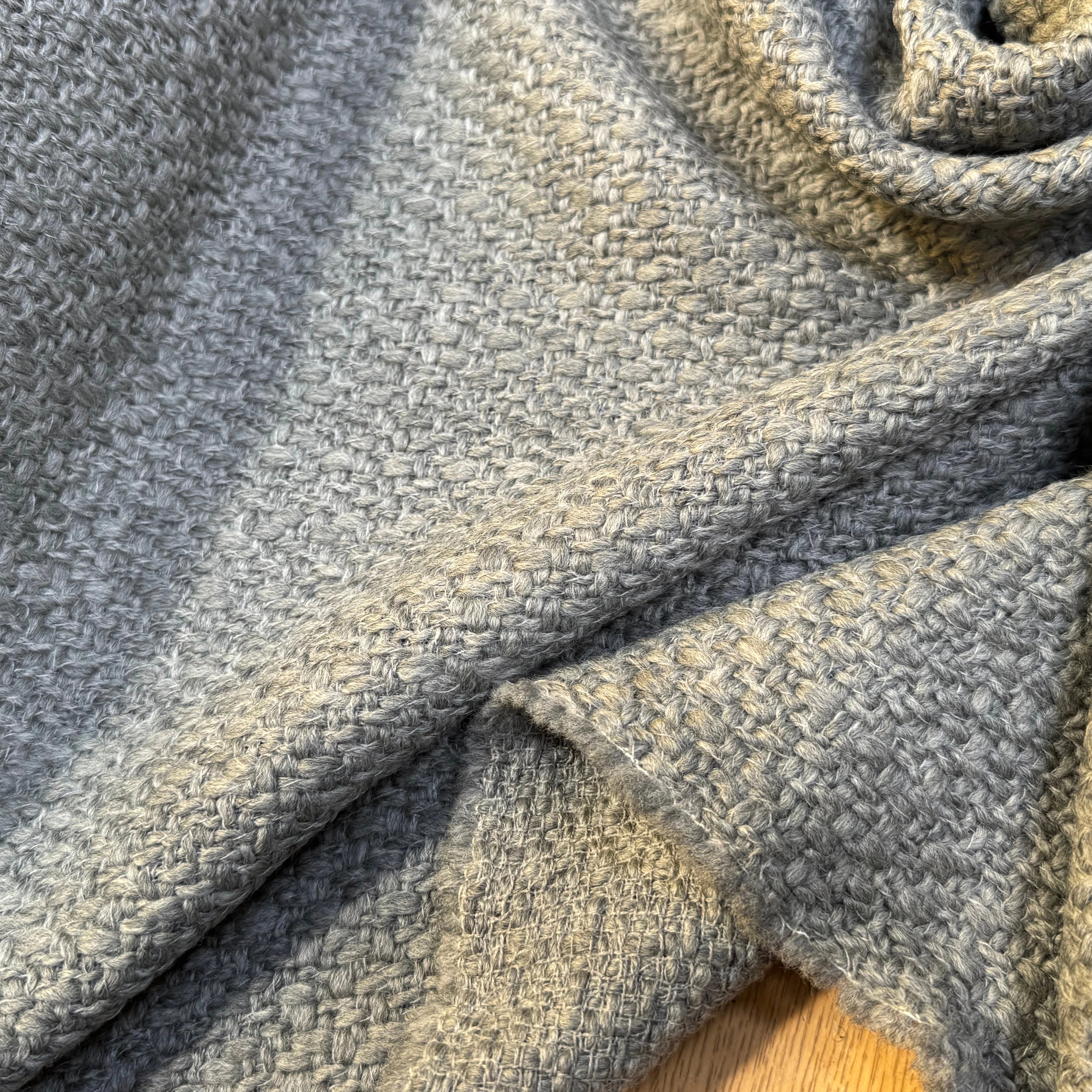 TWEED BOUCLETTE DE LAINE GRIS ULTRA BEAU - My Little Coupon