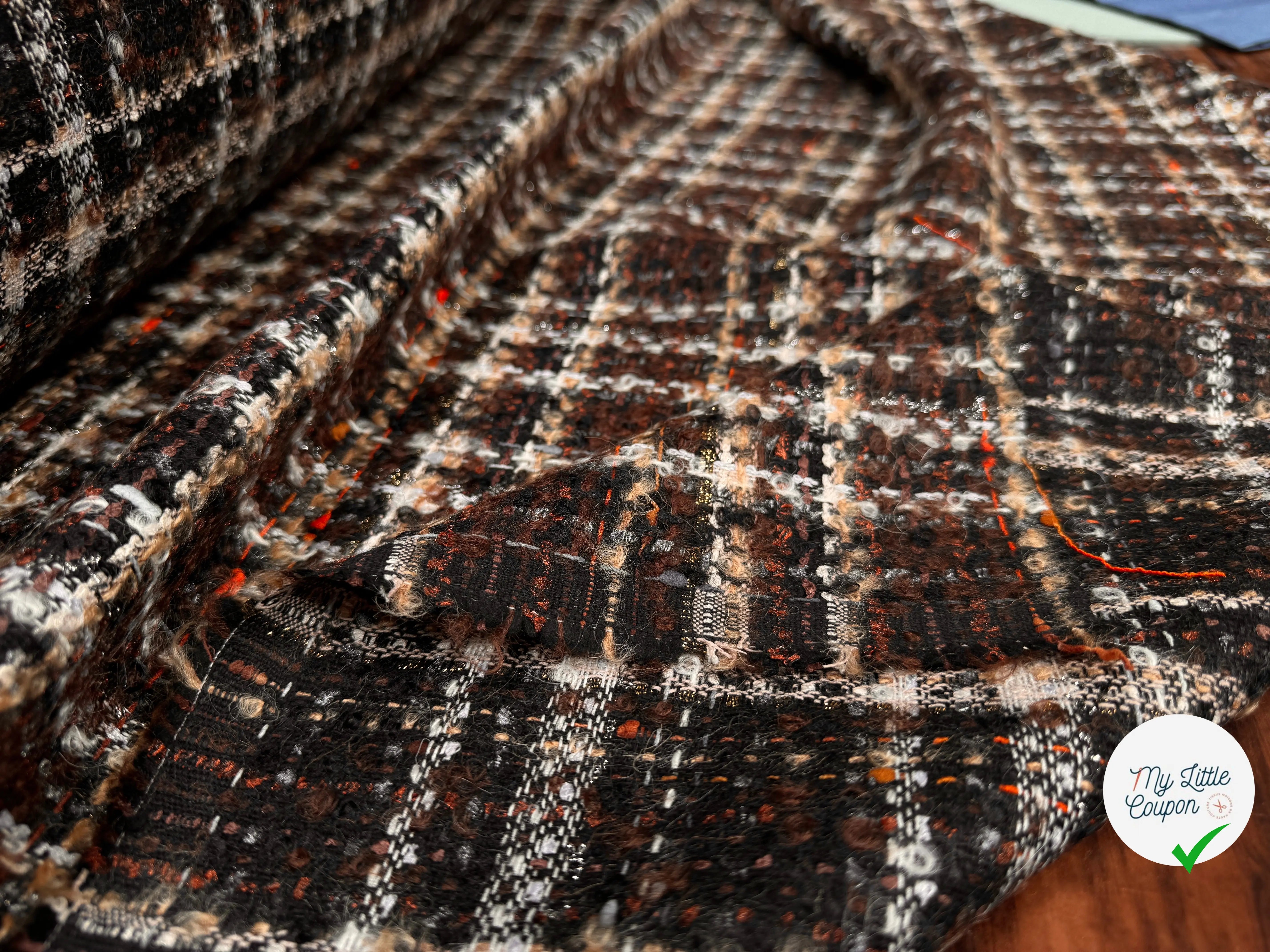 TWEED BOUCLETTE DE PRESTIGE MADE IN FRANCE - My Little Coupon