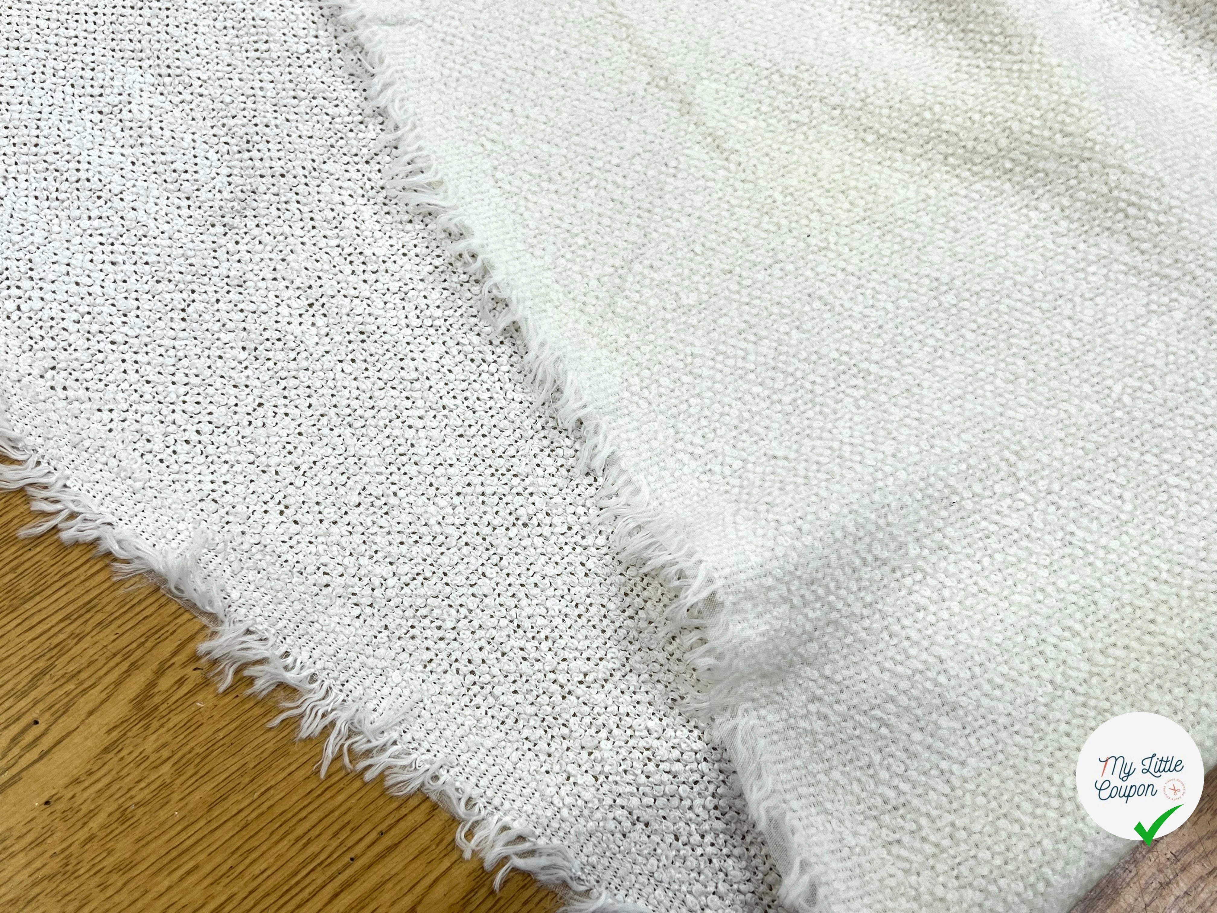TWEED BOUCLETTE TERMOCOLLÉ BLANC - My Little Coupon