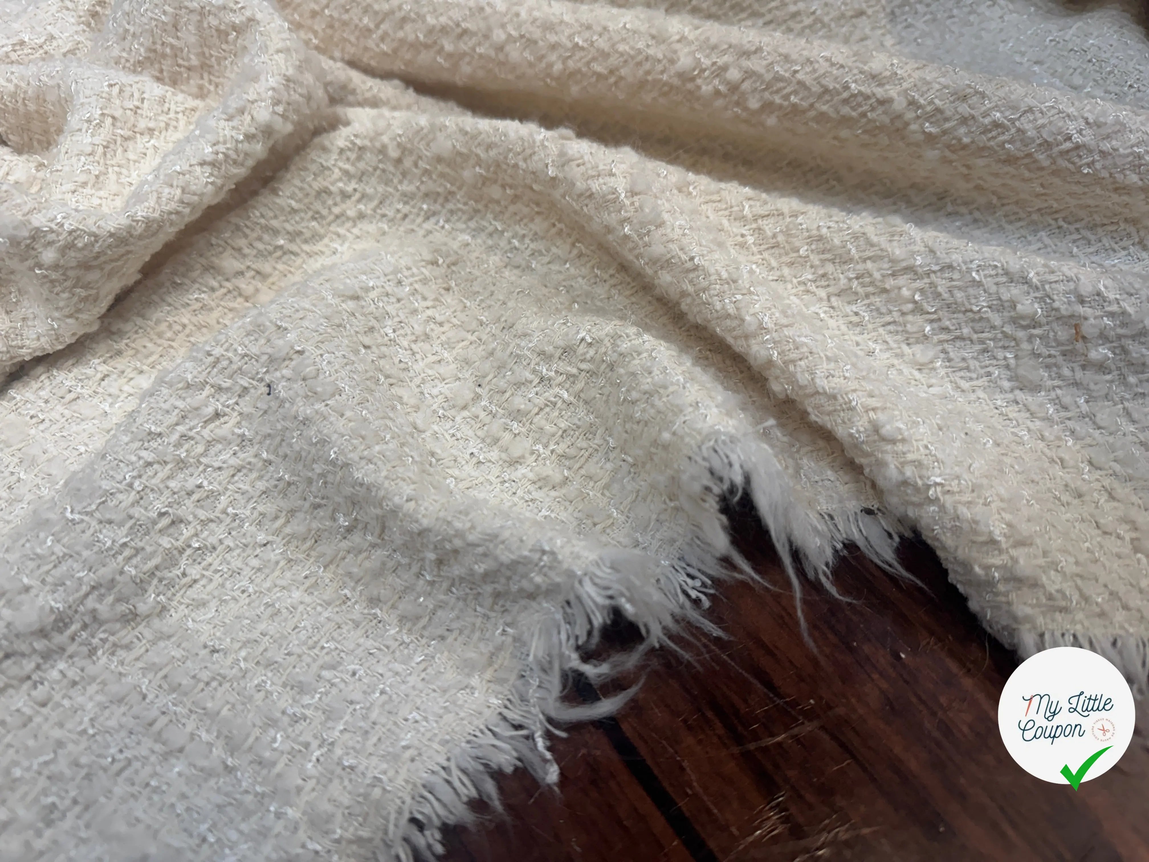 TWEED CRÈME COTON - My Little Coupon