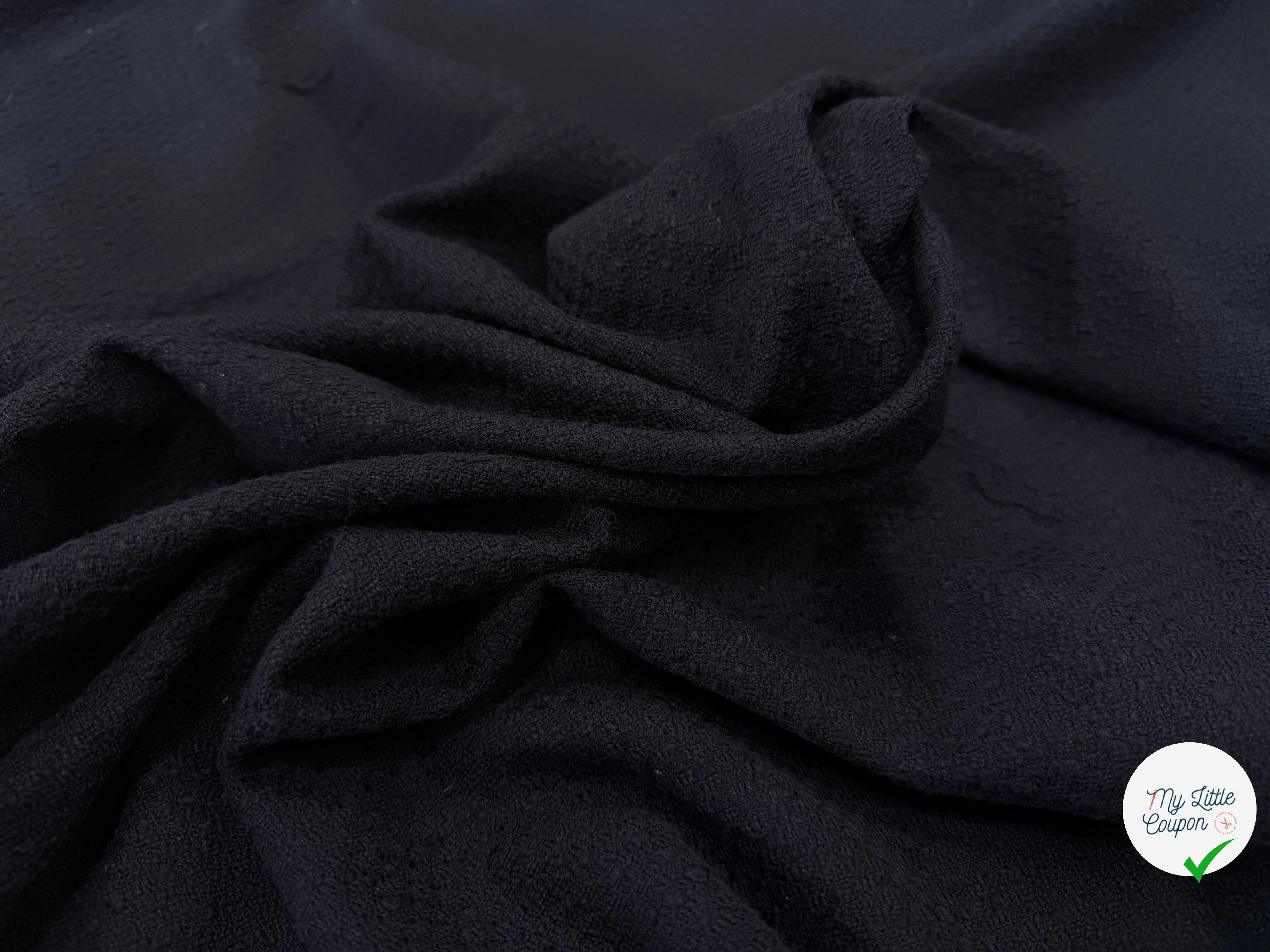 TWEED DE COTON NAVY - My Little Coupon