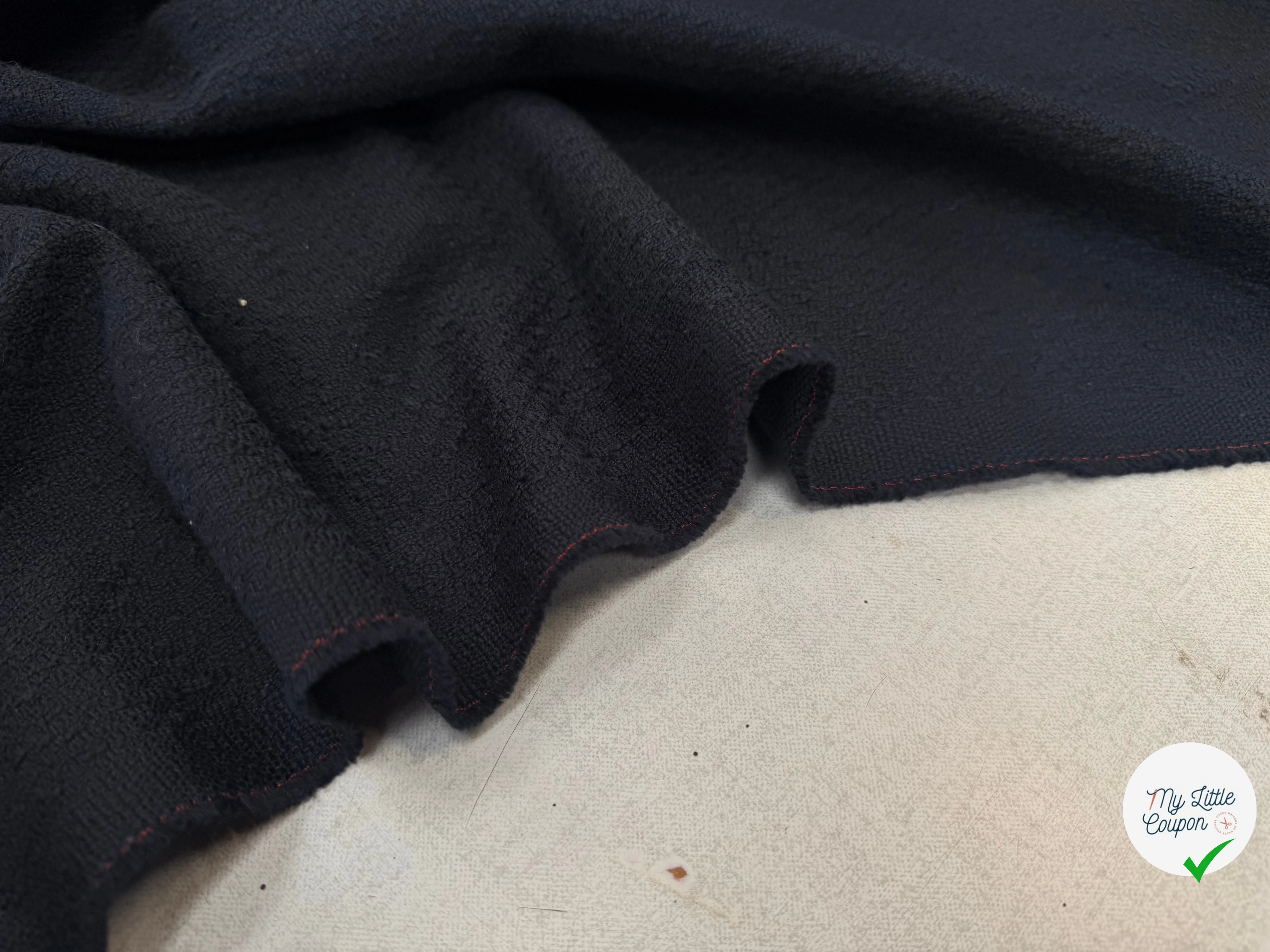 TWEED DE COTON NAVY - My Little Coupon