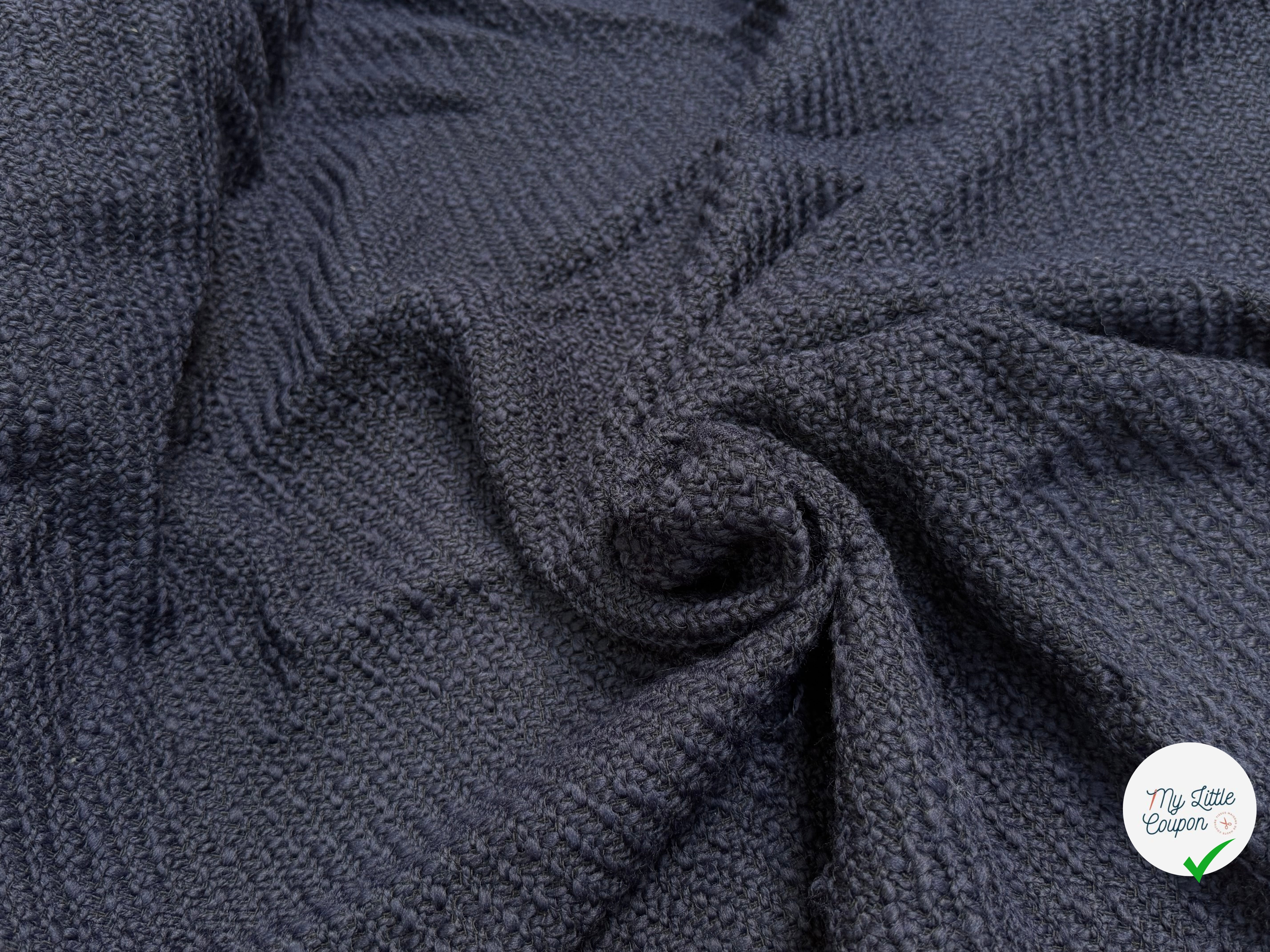 TWEED DE LAINE BOUCLETTE ULTRA BEAU MARINE - My Little Coupon