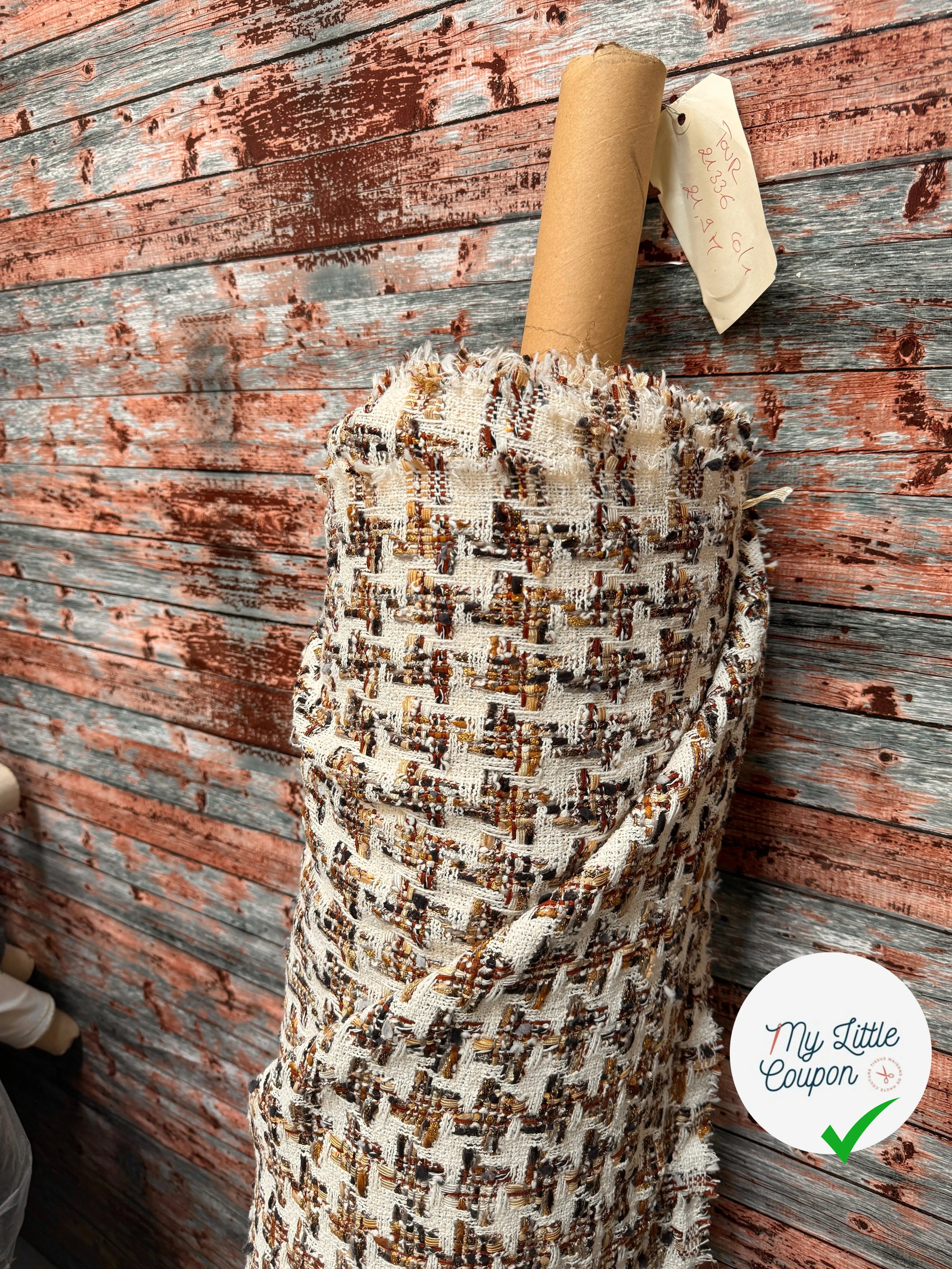 TWEED DE PRESTIGE MADE IN FRANCE PIED DE COQ - My Little Coupon