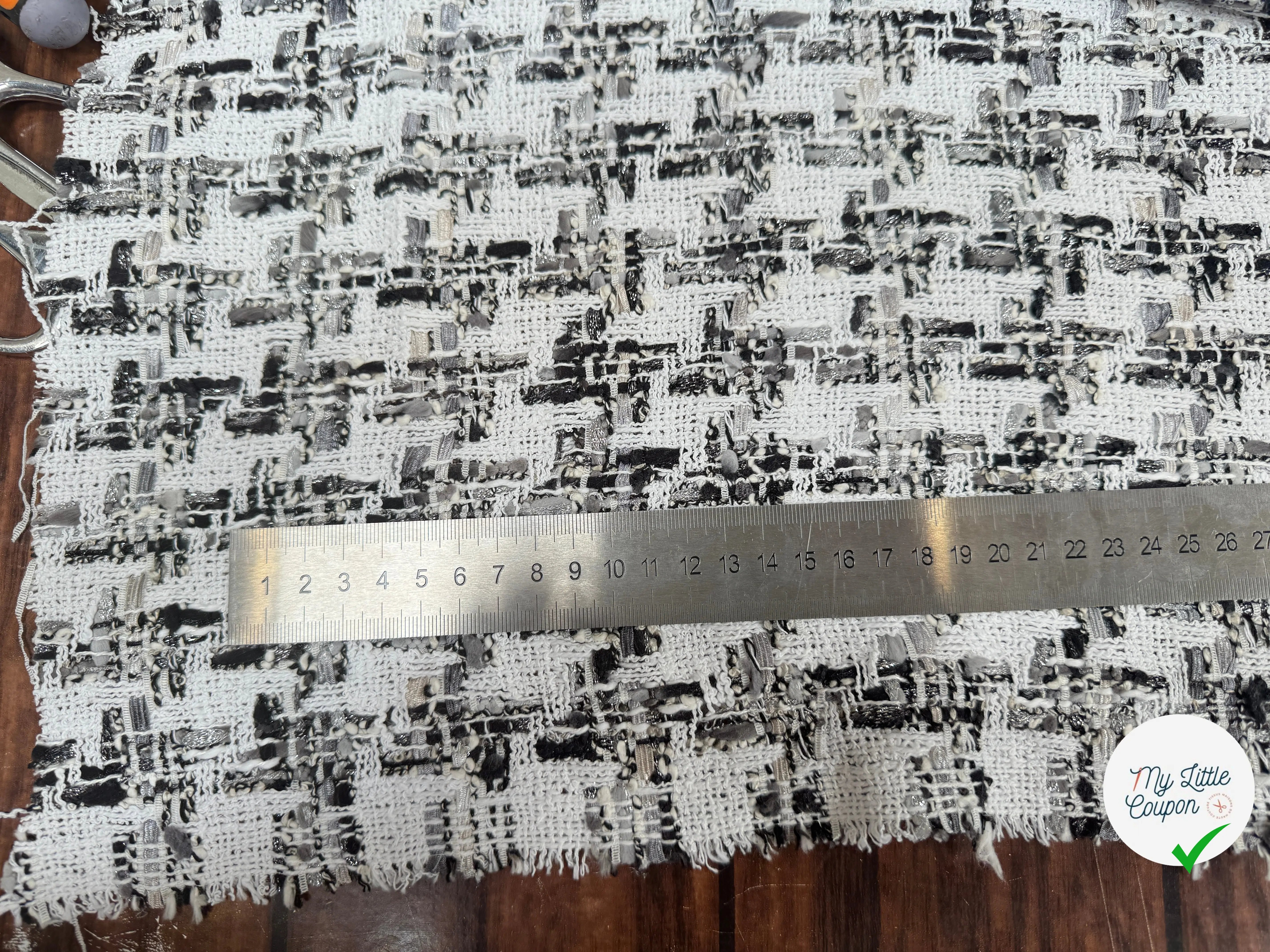 TWEED DE PRESTIGE MADE IN FRANCE PIED DE COQ - My Little Coupon