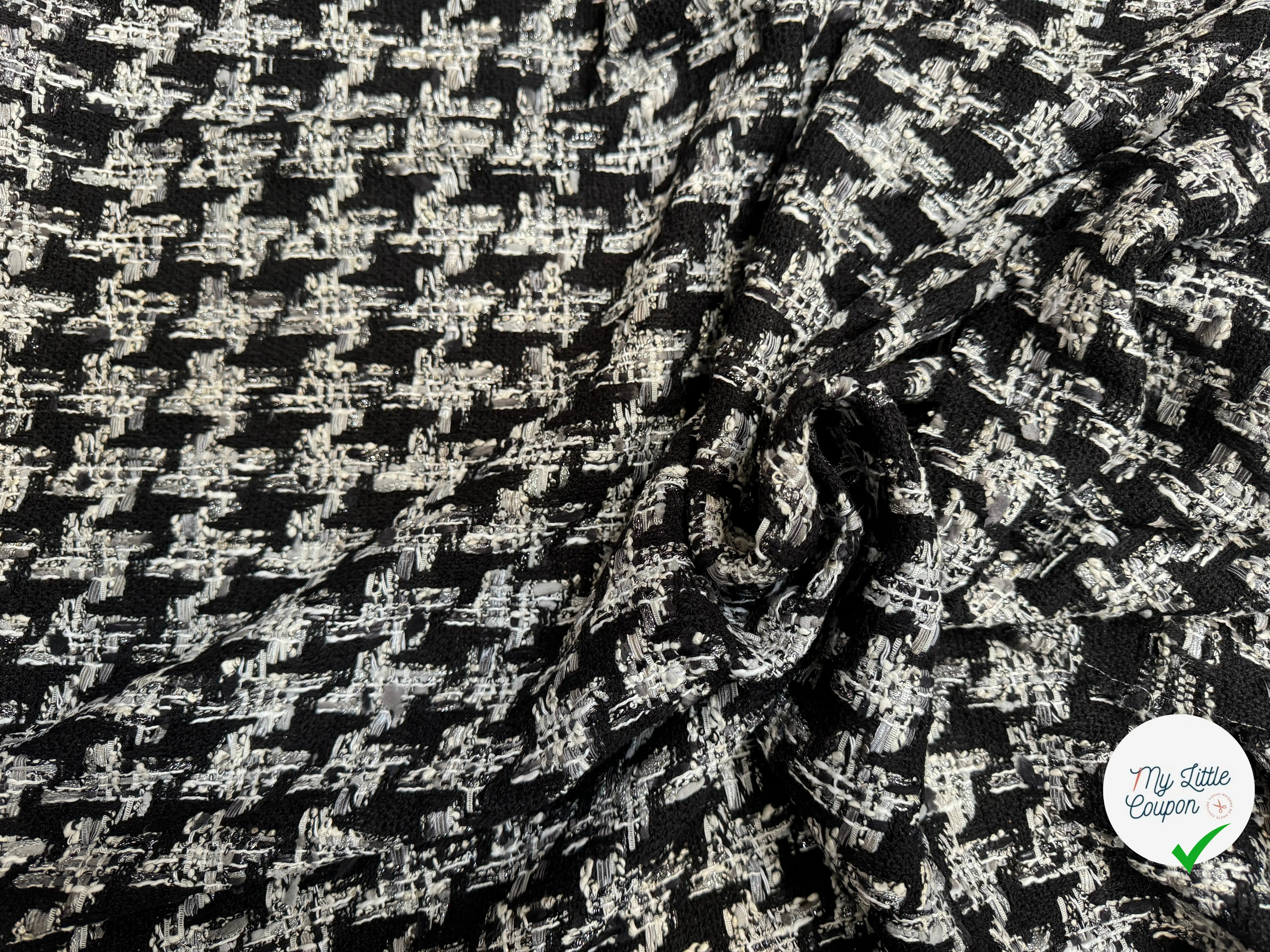 TWEED DE PRESTIGE PIED DE COQ FABRICATION FRANÇAISE - My Little Coupon