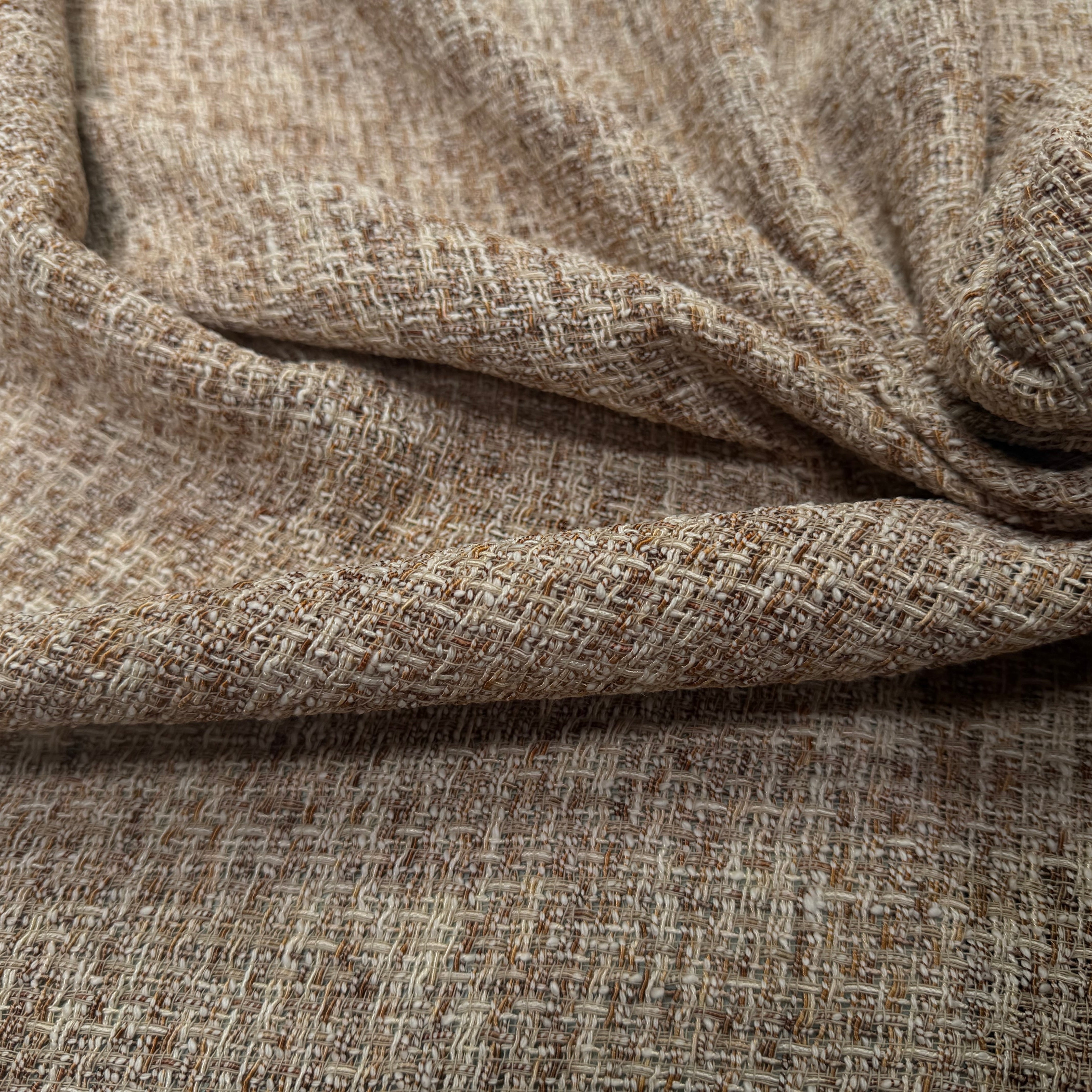 TWEED ÉTÉ COTON VISCOSE MIEL - My Little Coupon