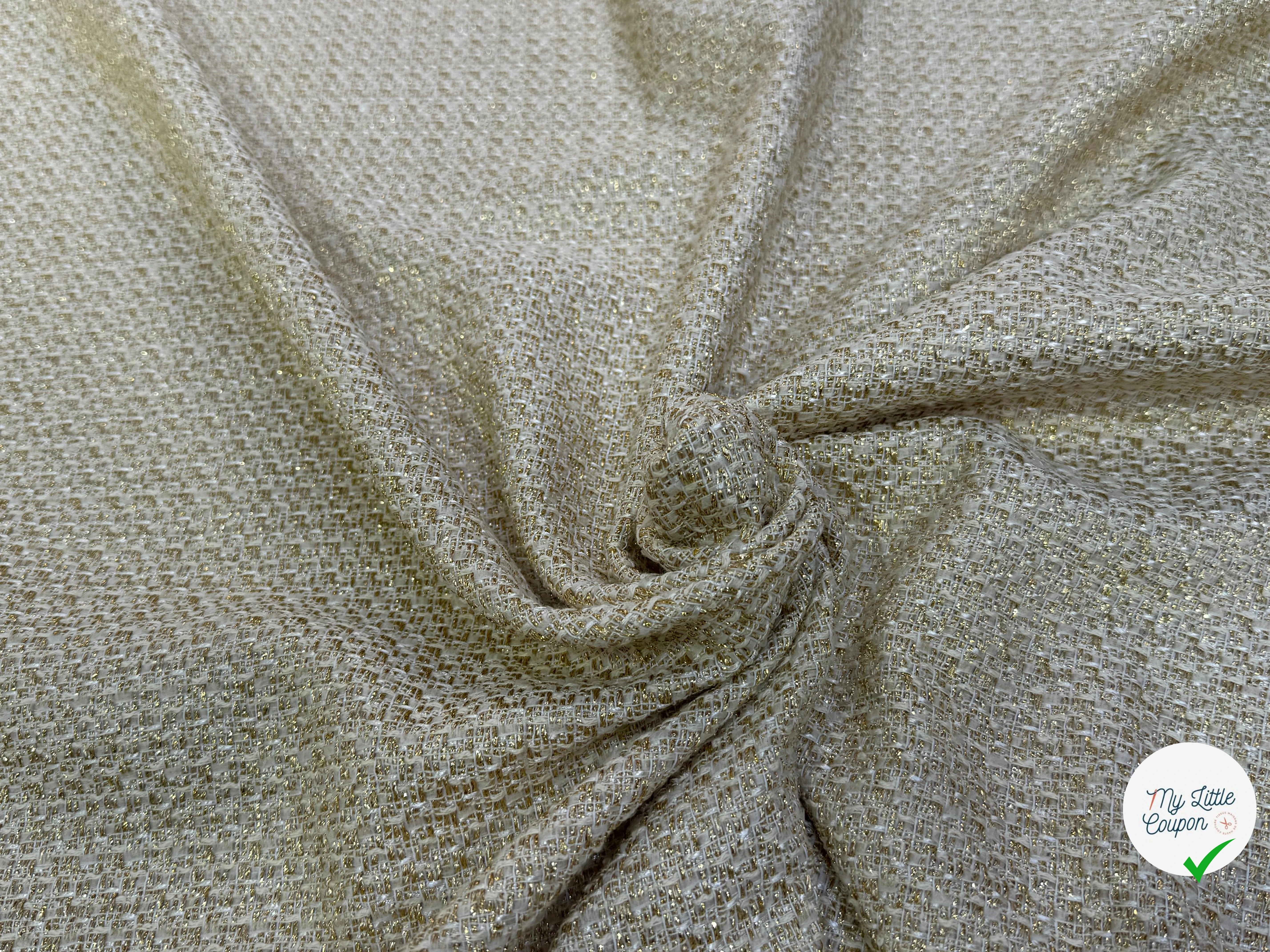 TWEED MI-SAISON 75% COTON VANILLE - My Little Coupon