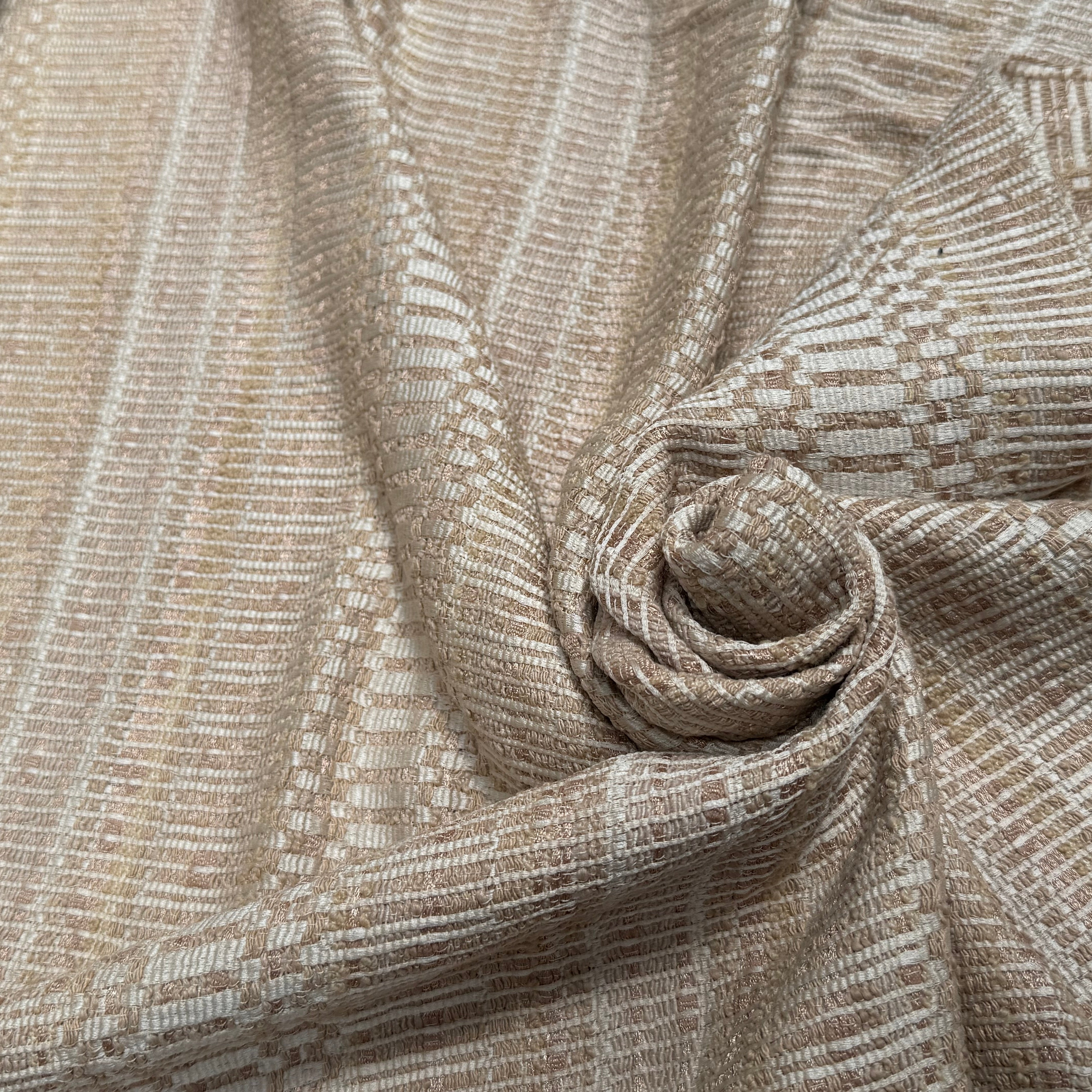 TWEED MI-SAISON 83% COTON BEIGE - My Little Coupon