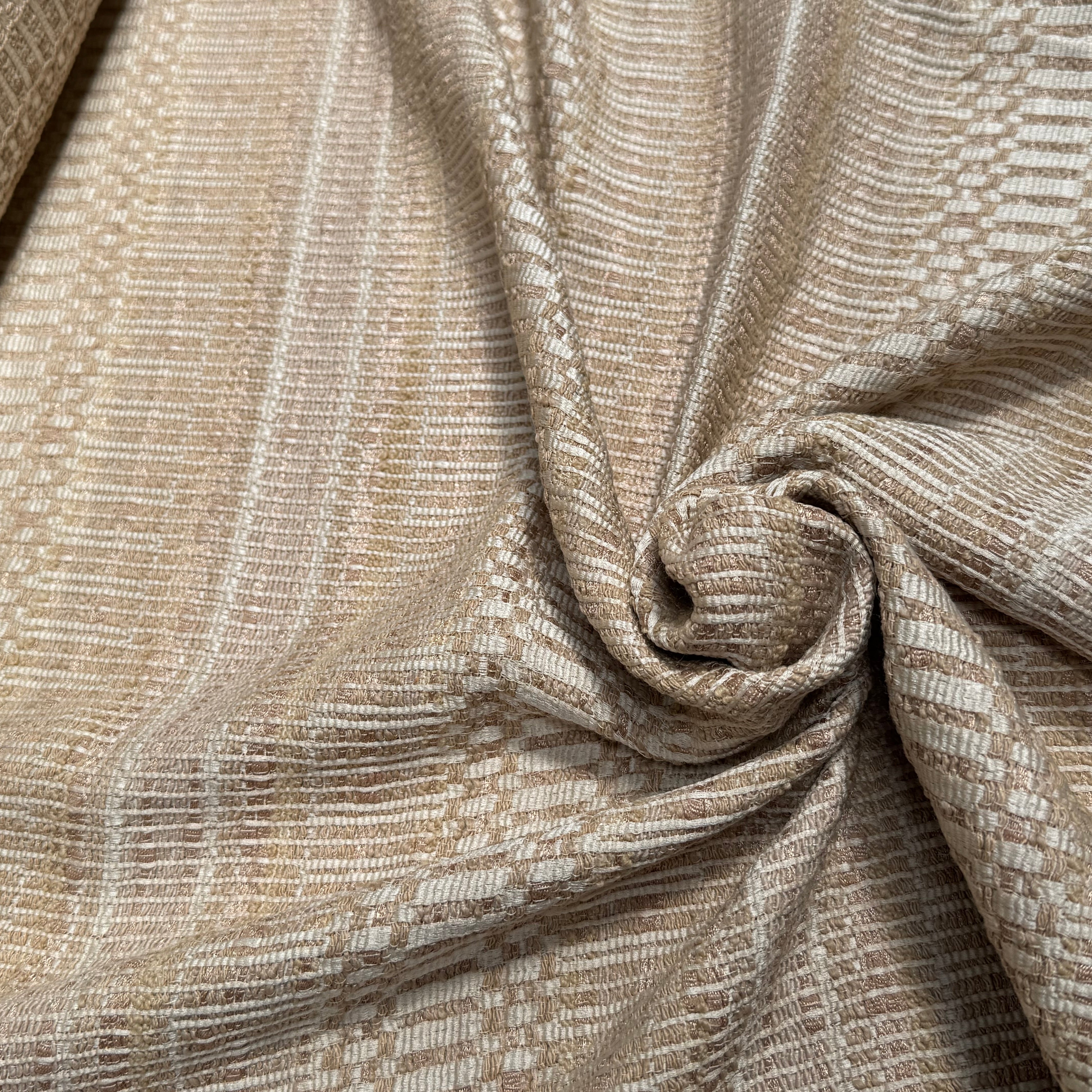 TWEED MI-SAISON 83% COTON BEIGE - My Little Coupon