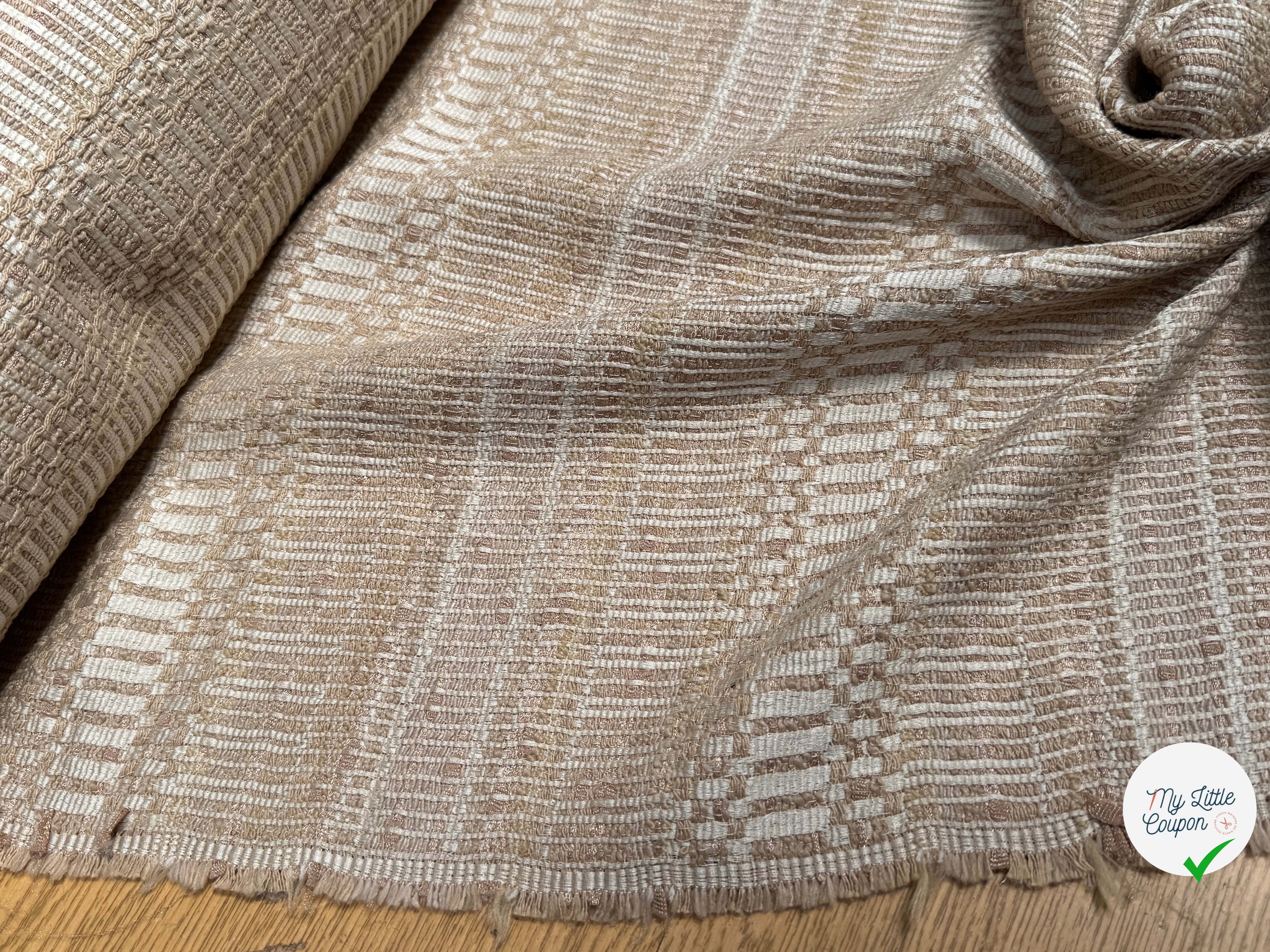 TWEED MI-SAISON 83% COTON BEIGE - My Little Coupon