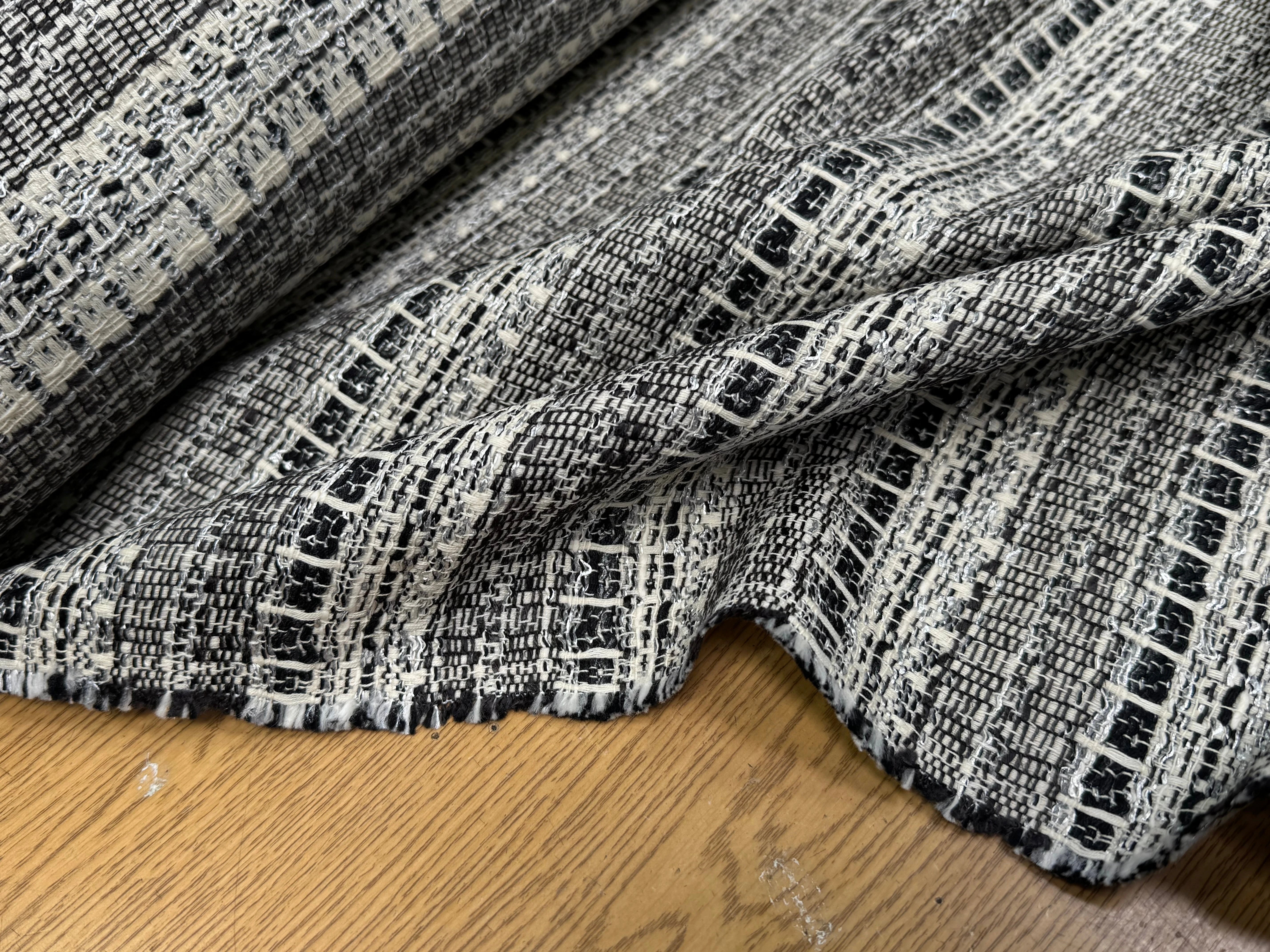 TWEED MI SAISON CHIC BLANC CASSÉ ET NOIR - My Little Coupon