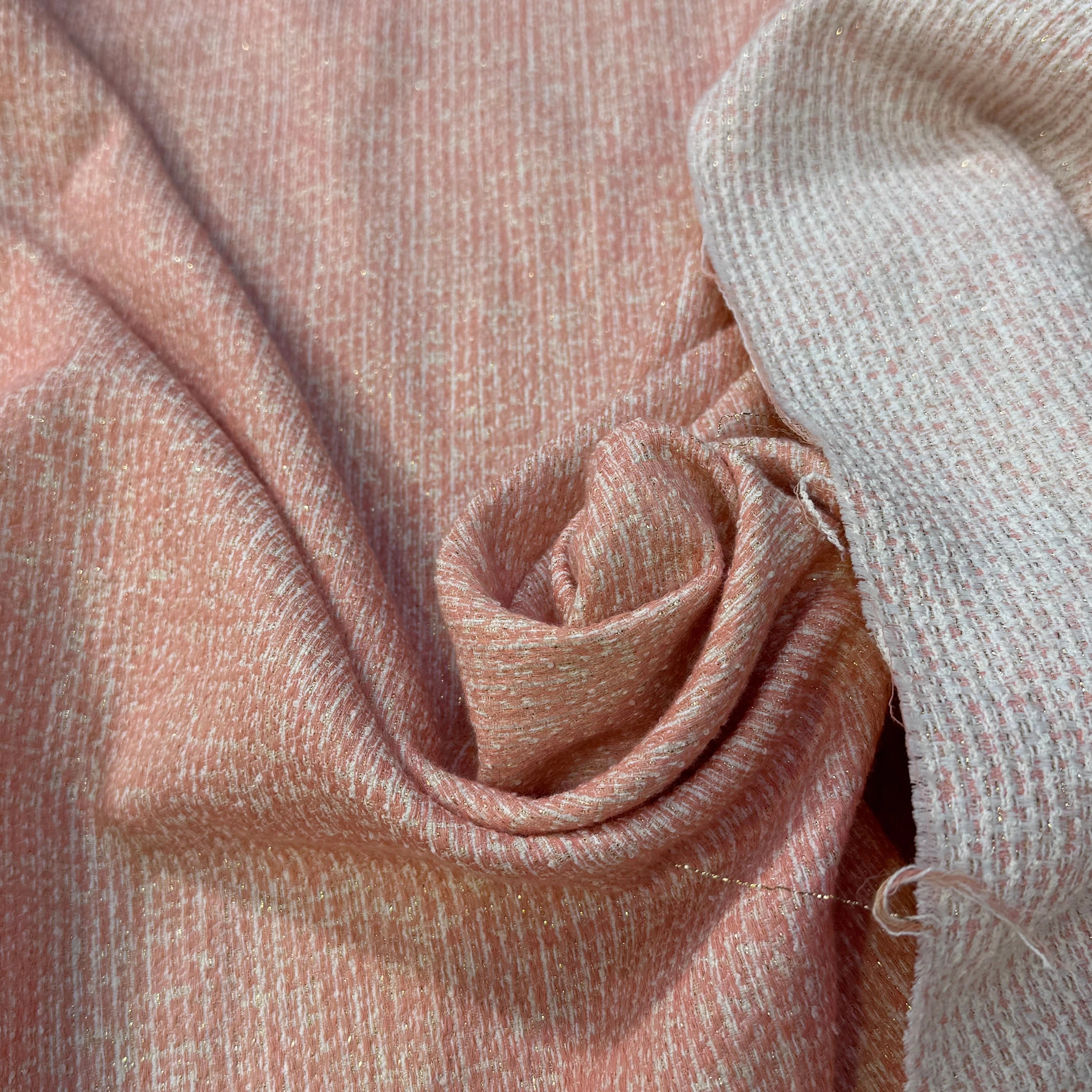 TWEED PRESTIGE 59% COTON ROSE PEACH - My Little Coupon