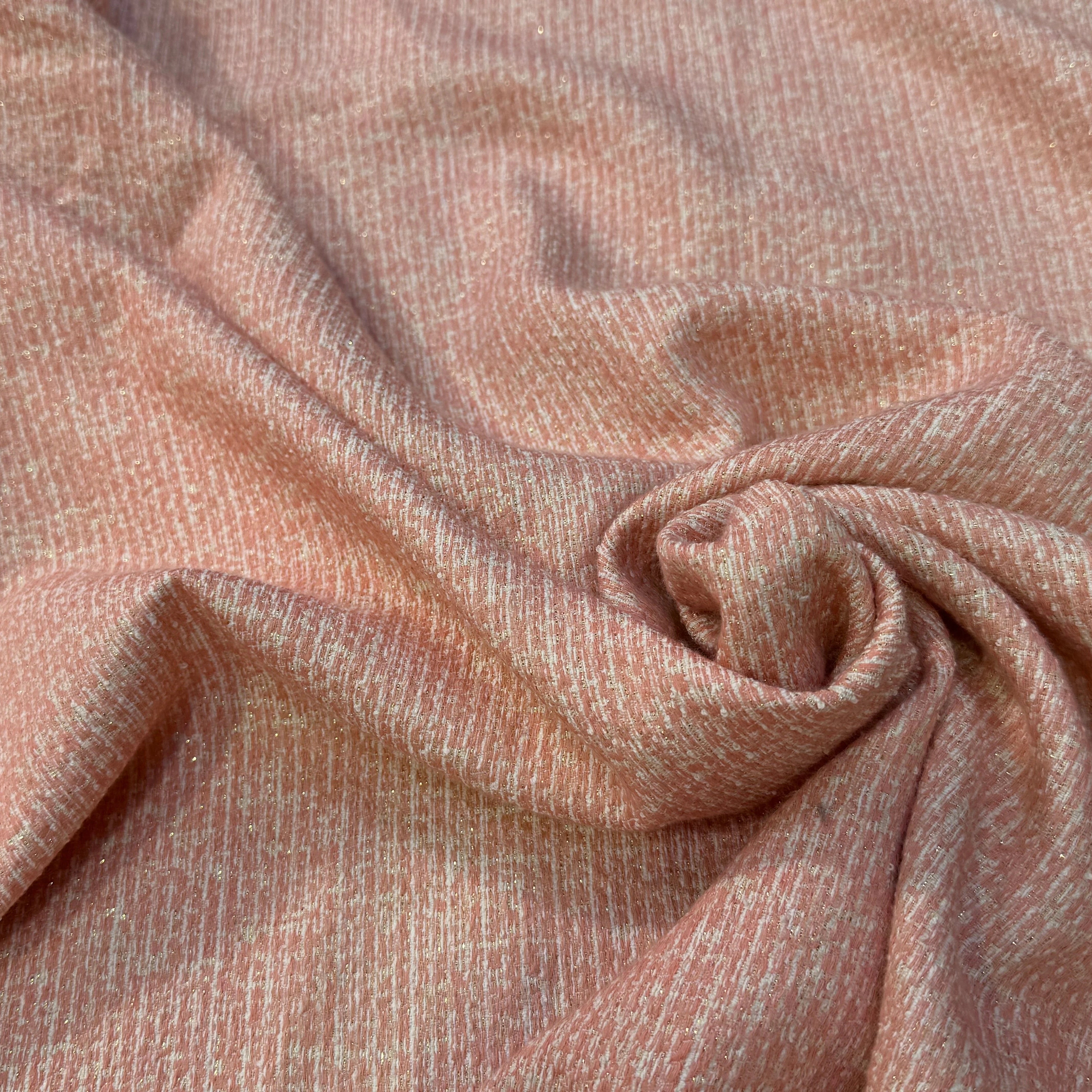 TWEED PRESTIGE 59% COTON ROSE PEACH - My Little Coupon