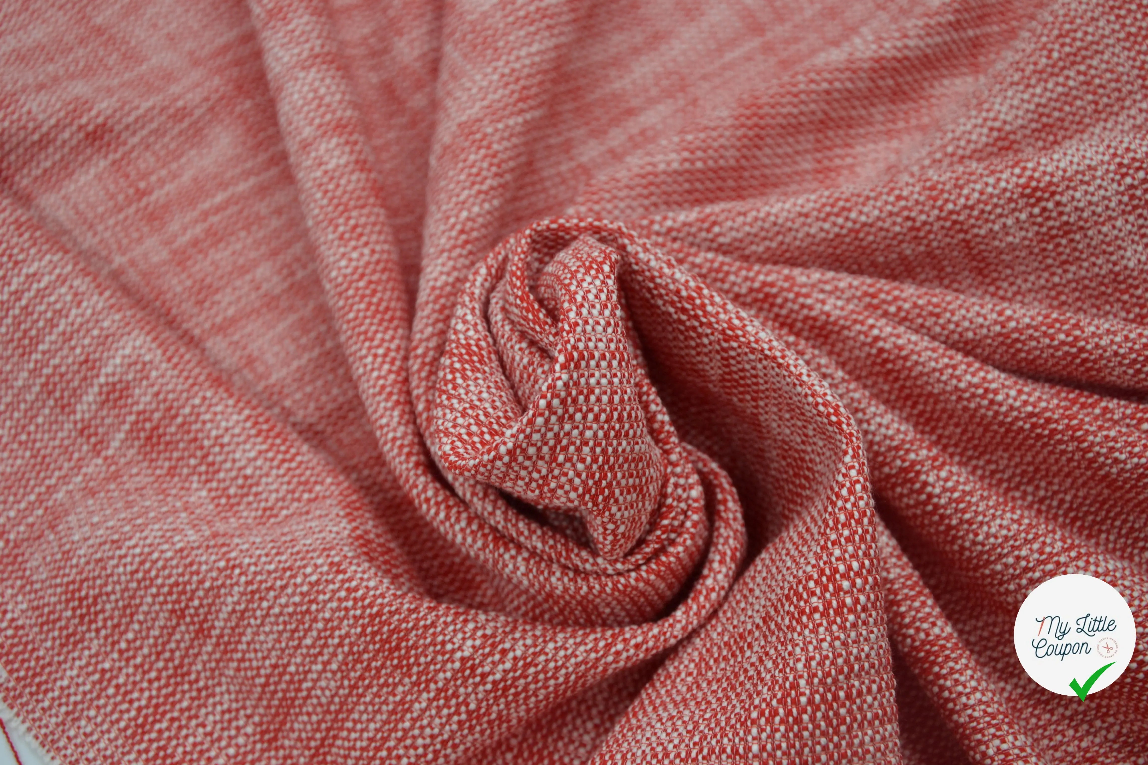 TWEED PRINTEMPS QUALITÉ COUTURE ROUGE MLC INTERN