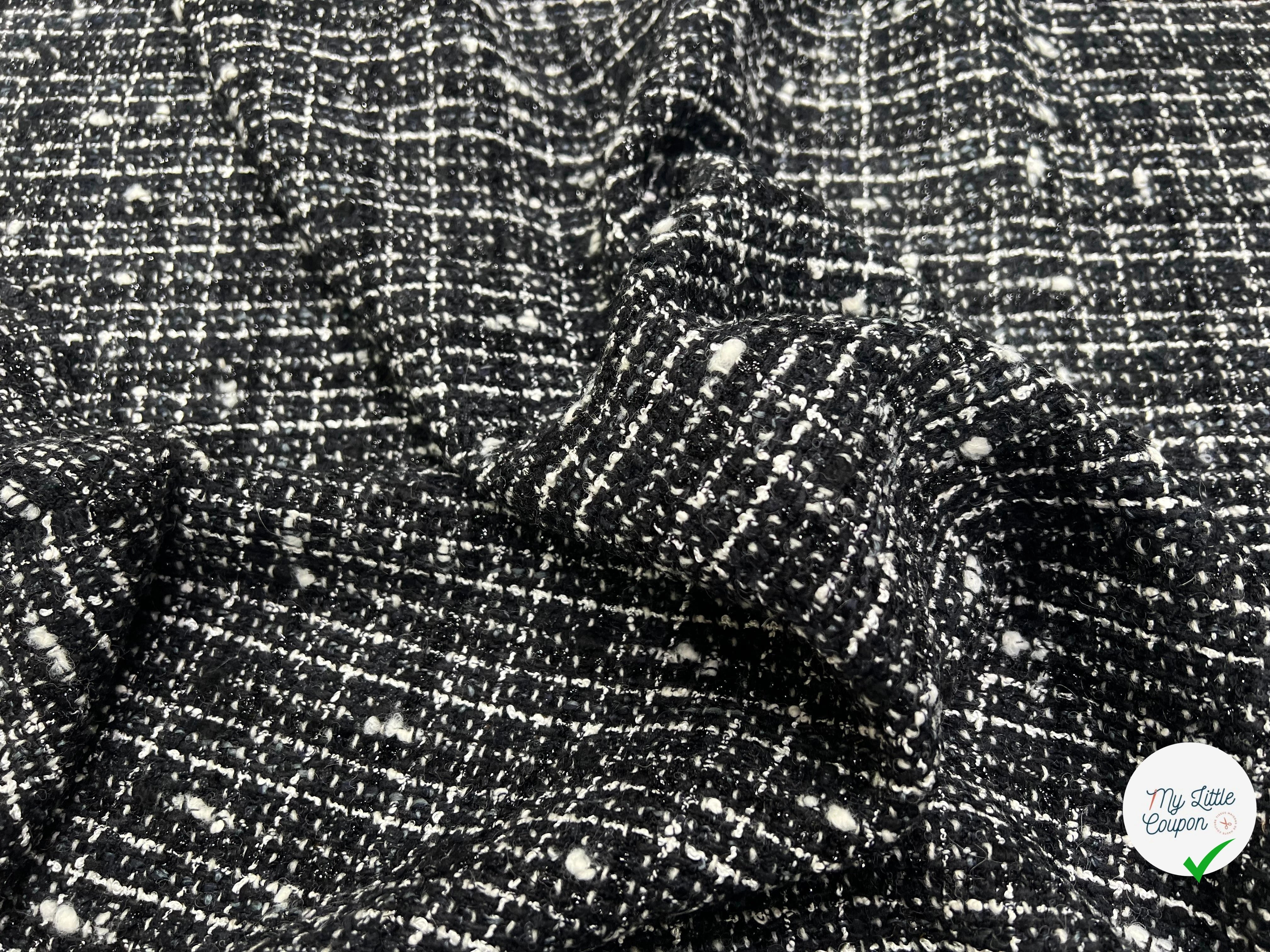 TWEED TAILLEUR ULTRA CHIC NOIR ET BLANC LAINE - My Little Coupon