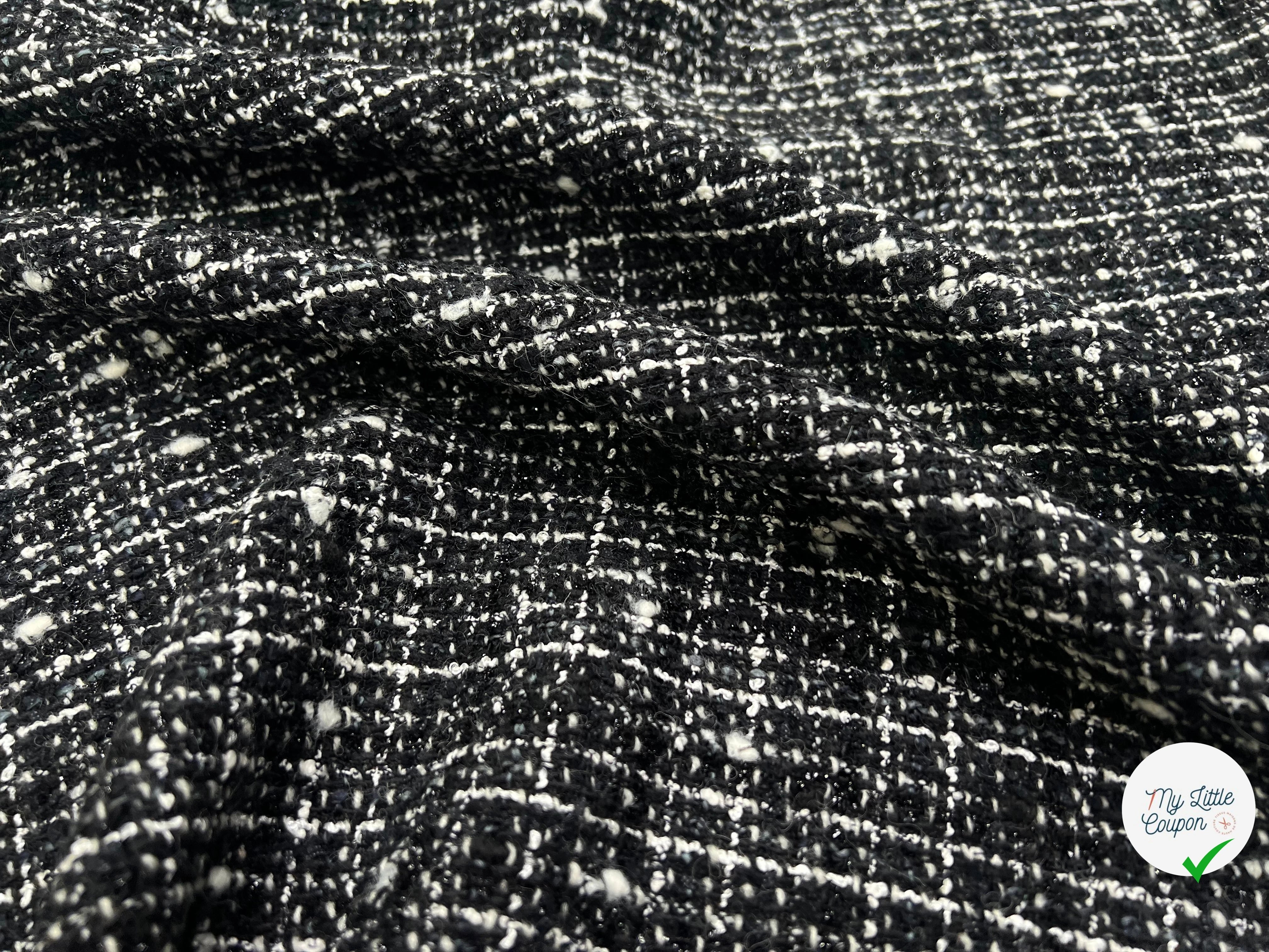 TWEED TAILLEUR ULTRA CHIC NOIR ET BLANC LAINE - My Little Coupon