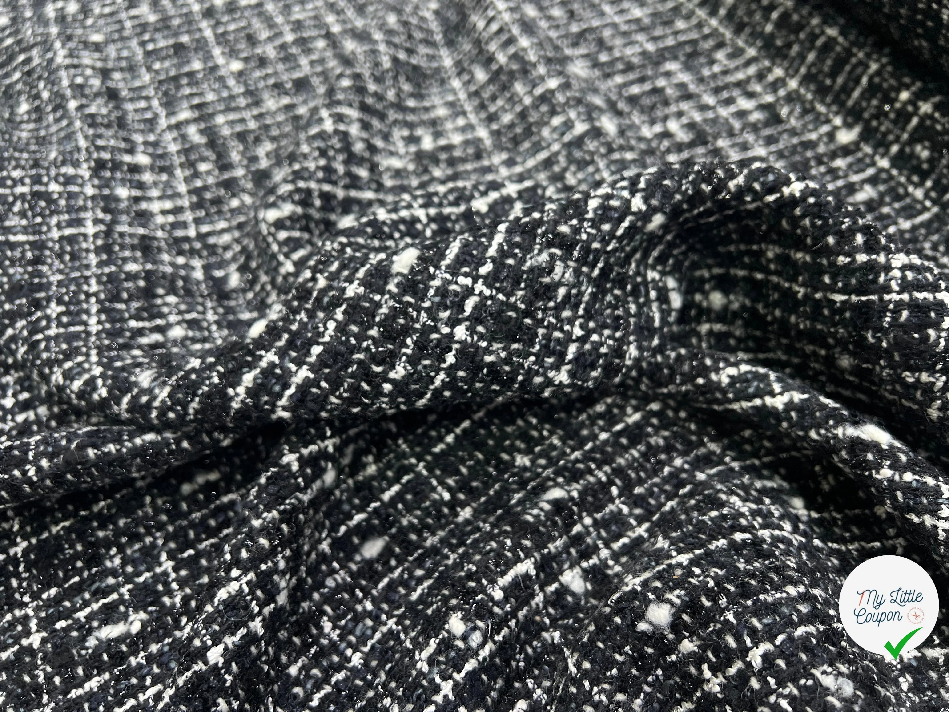 TWEED TAILLEUR ULTRA CHIC NOIR ET BLANC LAINE - My Little Coupon