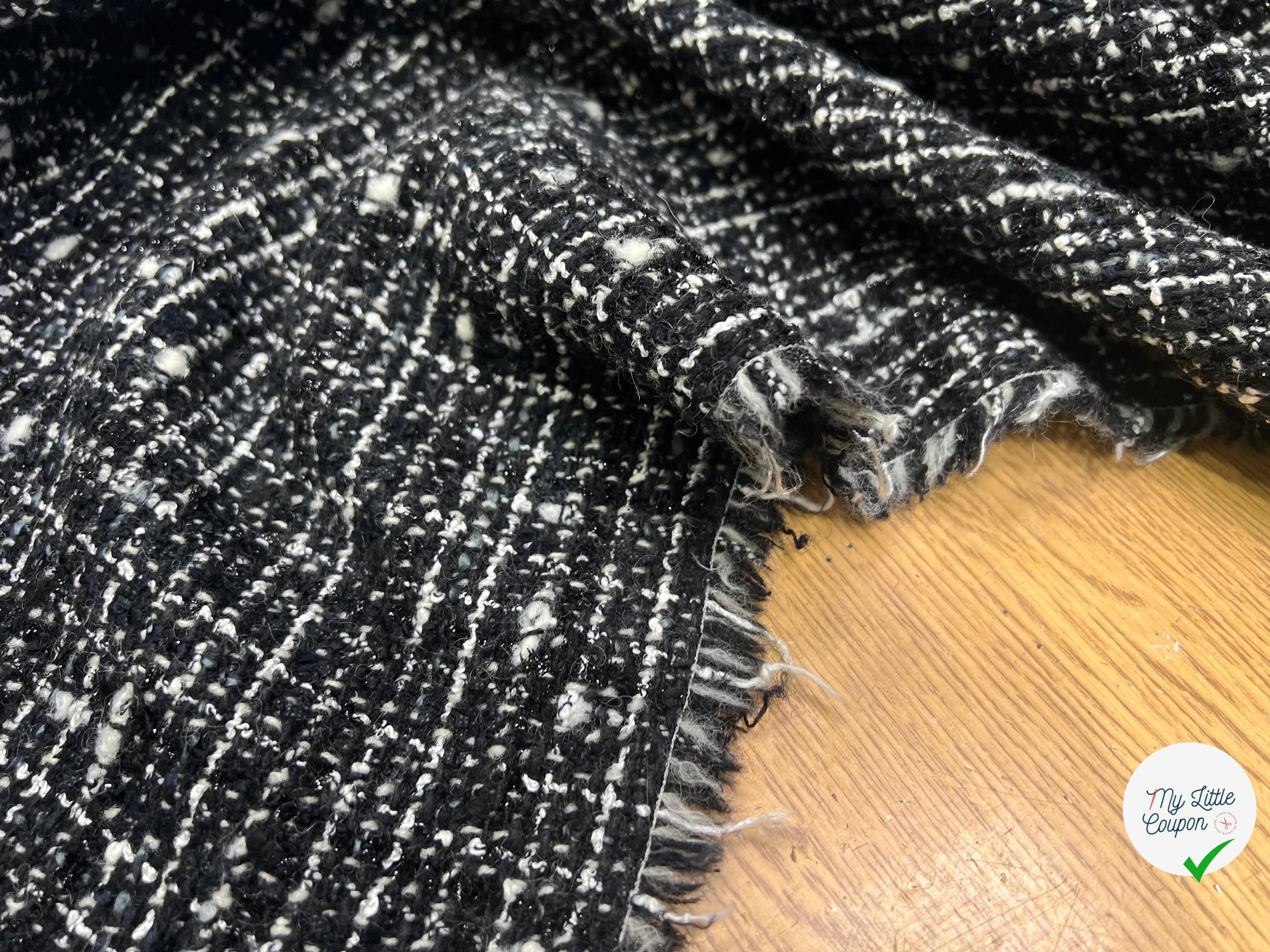 TWEED TAILLEUR ULTRA CHIC NOIR ET BLANC LAINE - My Little Coupon