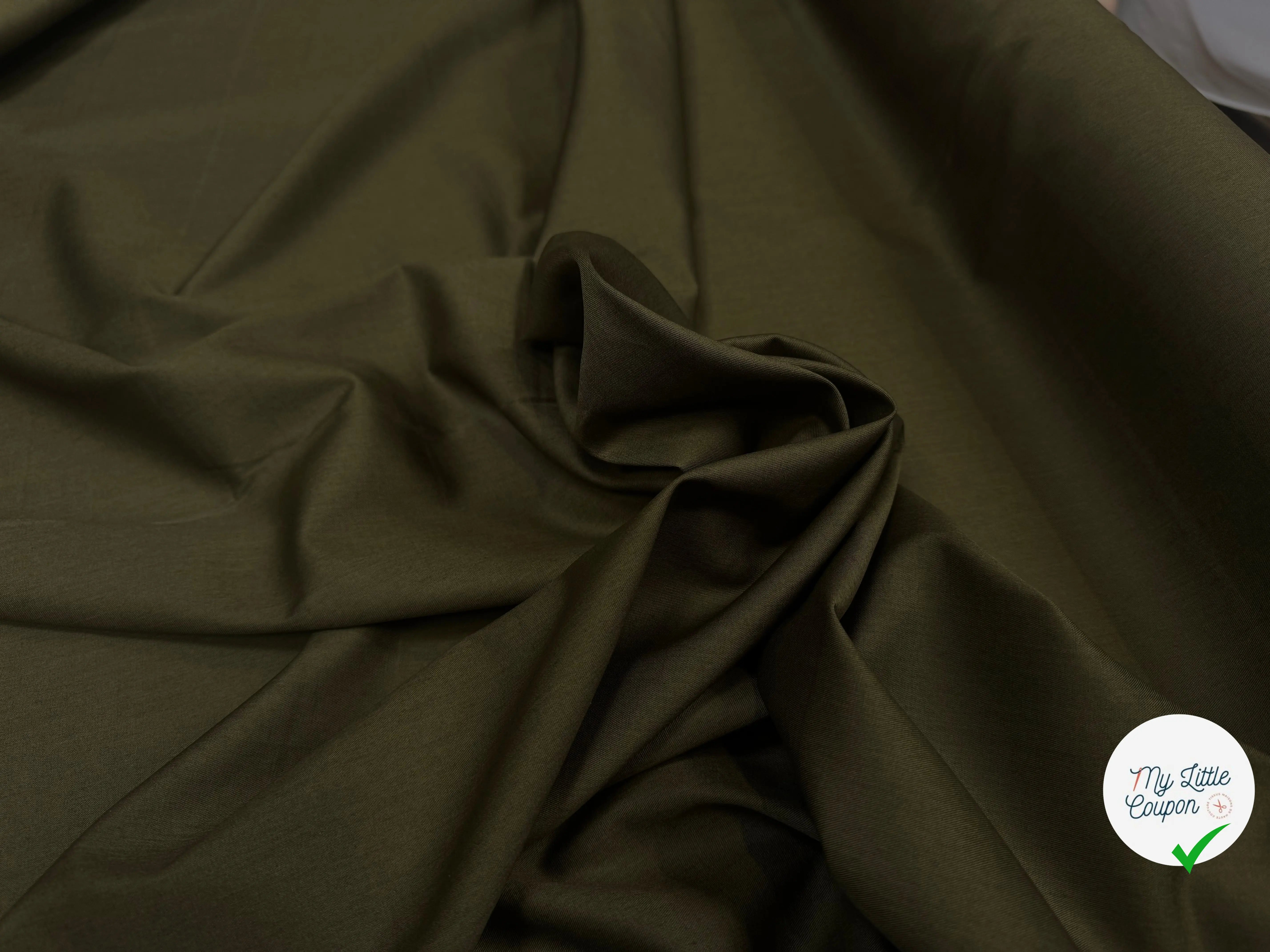 TWILL COTON LAZIO VERT - My Little Coupon