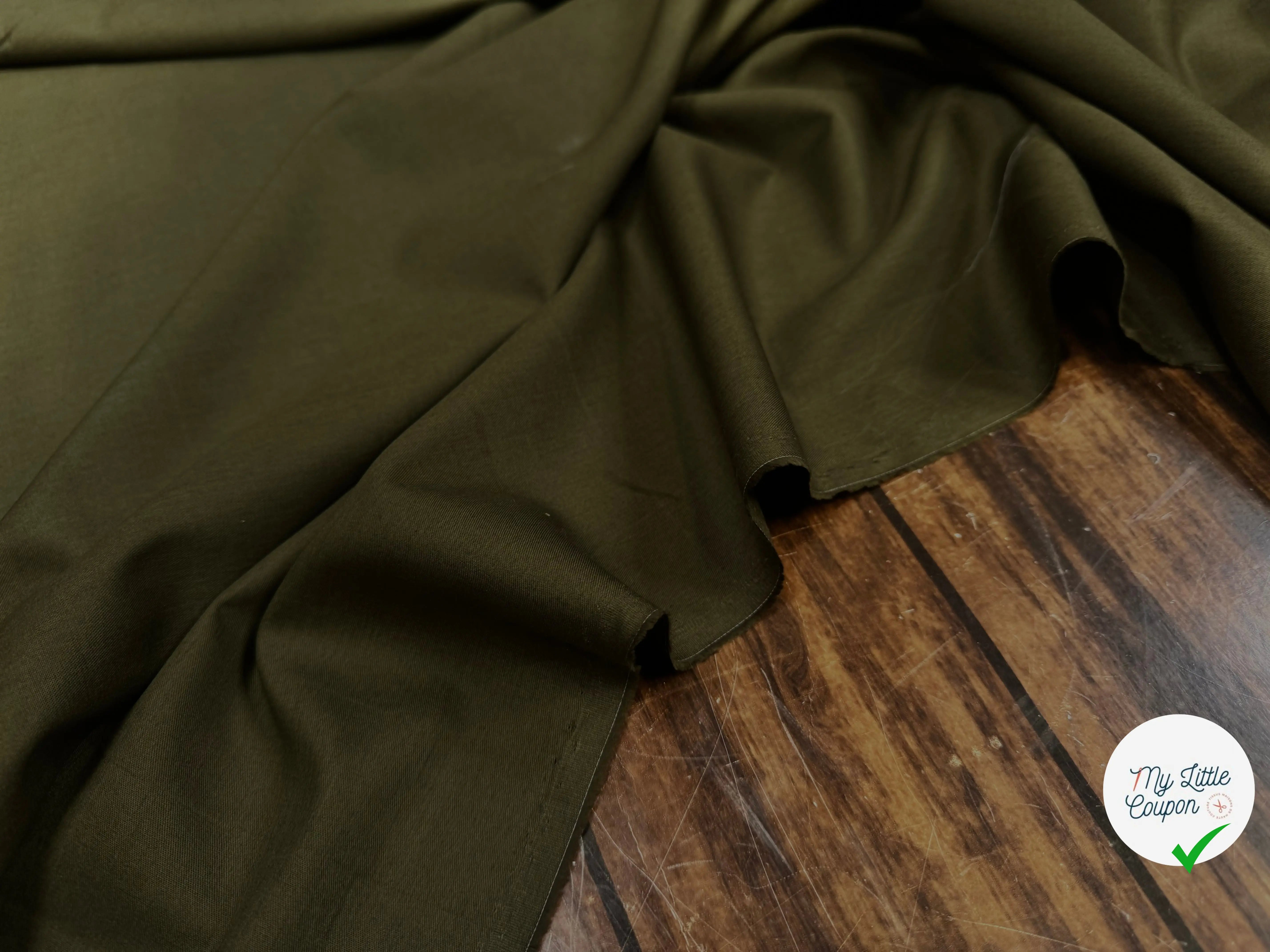 TWILL COTON LAZIO VERT - My Little Coupon