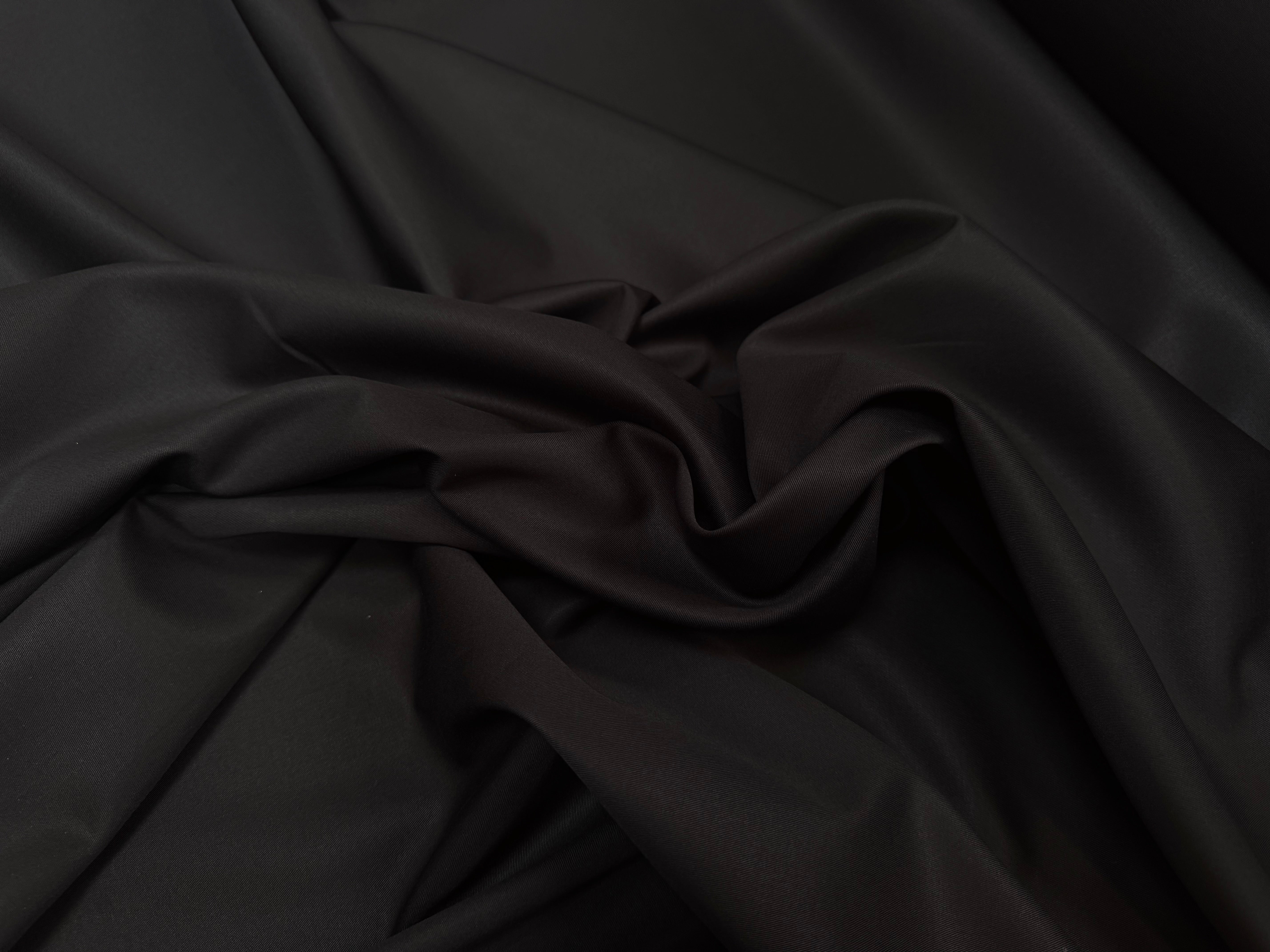 TWILL COTON PEIGNÉE NOIR LOMBARDIA PASTORELLI - My Little Coupon