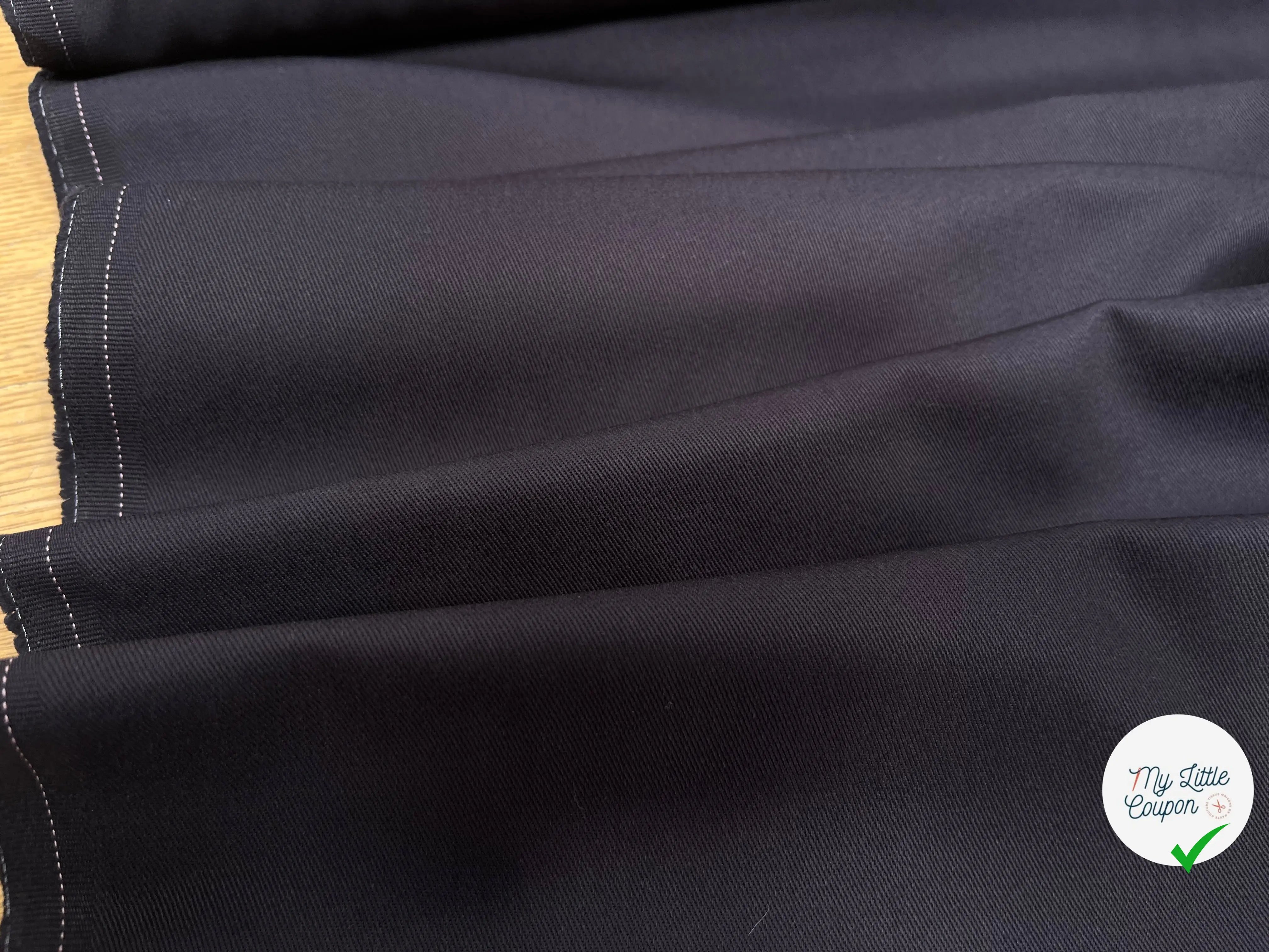 TWILL DE COTON BLEU NAVY - My Little Coupon