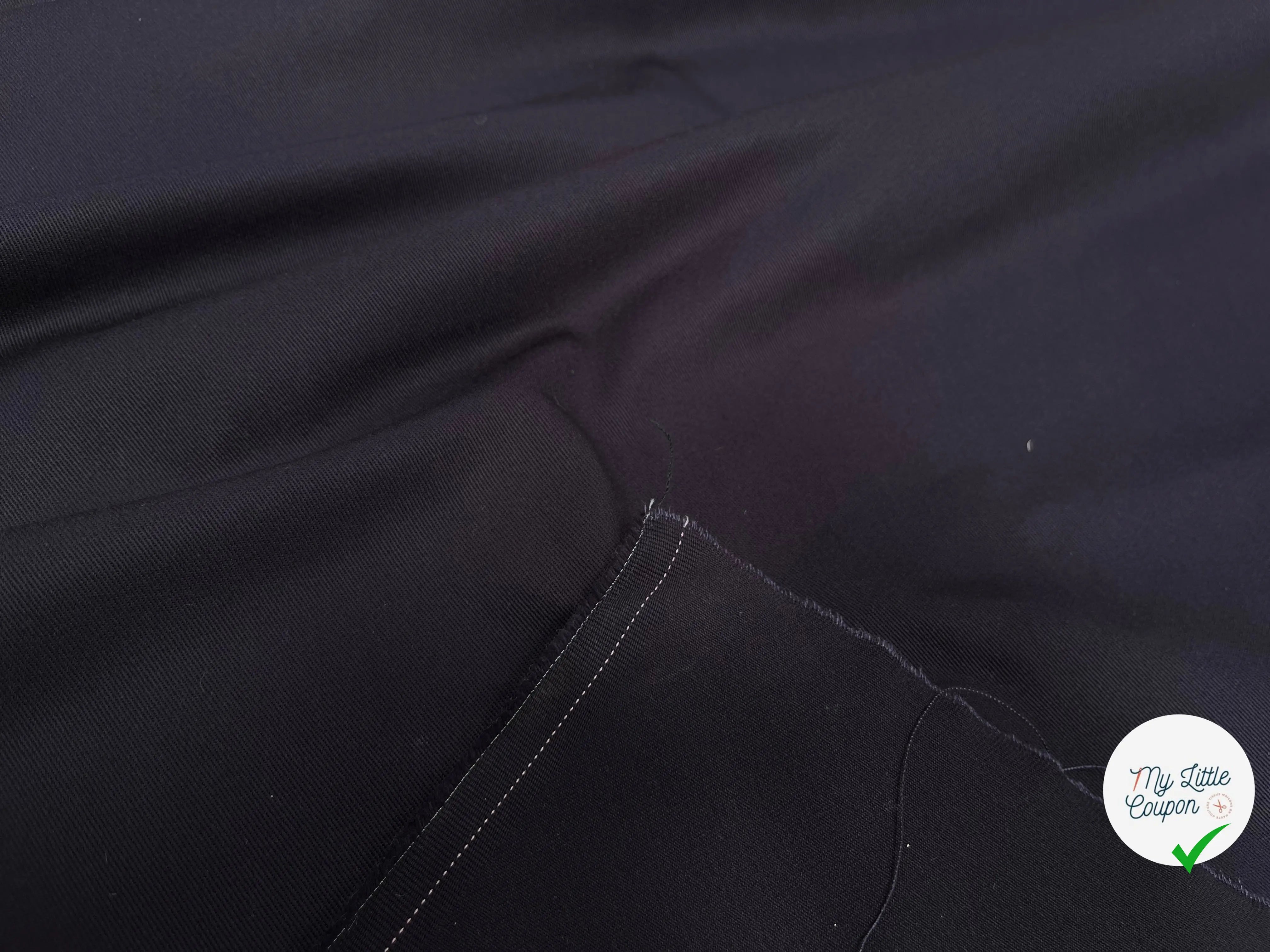 TWILL DE COTON BLEU NAVY - My Little Coupon