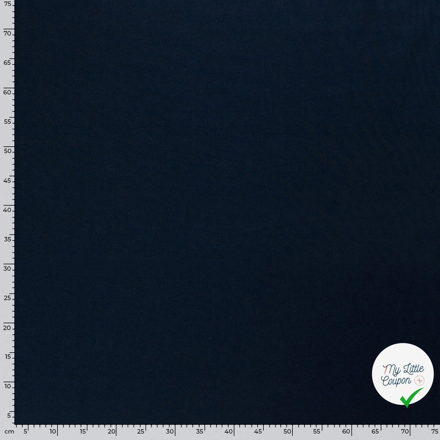 TWILL DE COTON LAVÉ BLEU MARINE - My Little Coupon