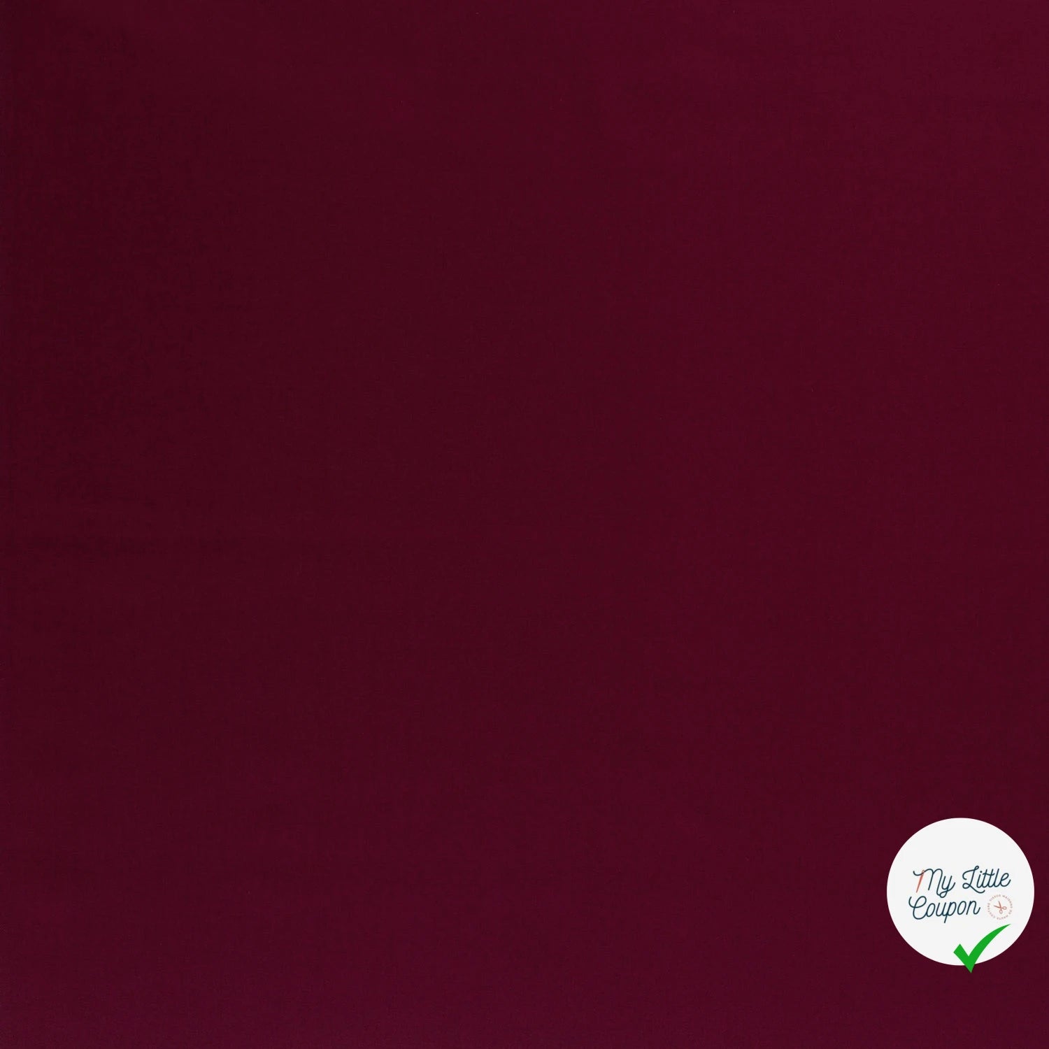 TWILL DE COTON LAVÉ BORDEAUX - My Little Coupon