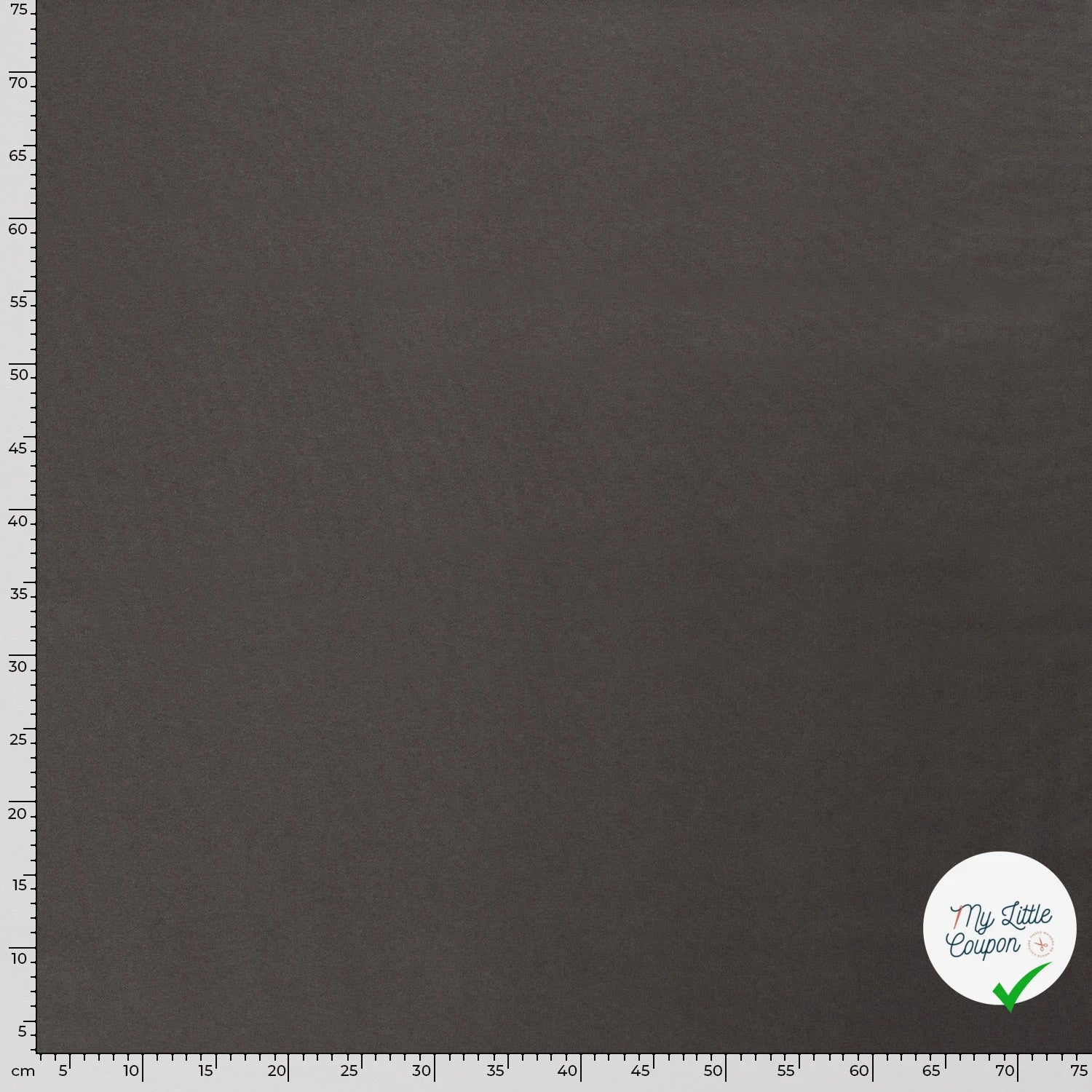TWILL DE COTON LAVÉ GRIS FONCÉ - My Little Coupon