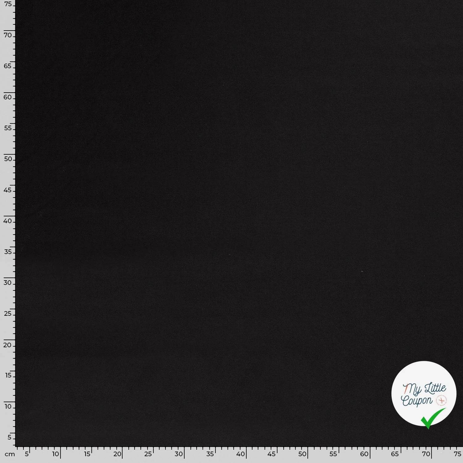 TWILL DE COTON LAVÉ NOIR - My Little Coupon