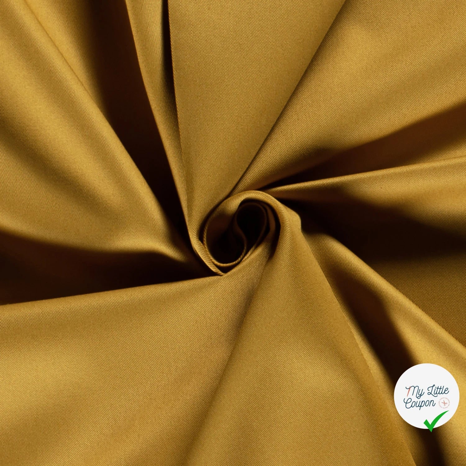 Twill de coton lavé ocre