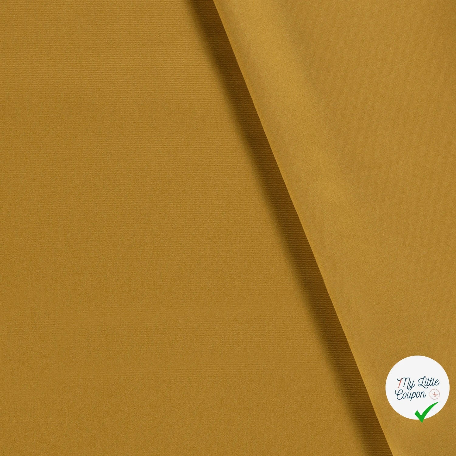 TWILL DE COTON LAVÉ OCRE - My Little Coupon