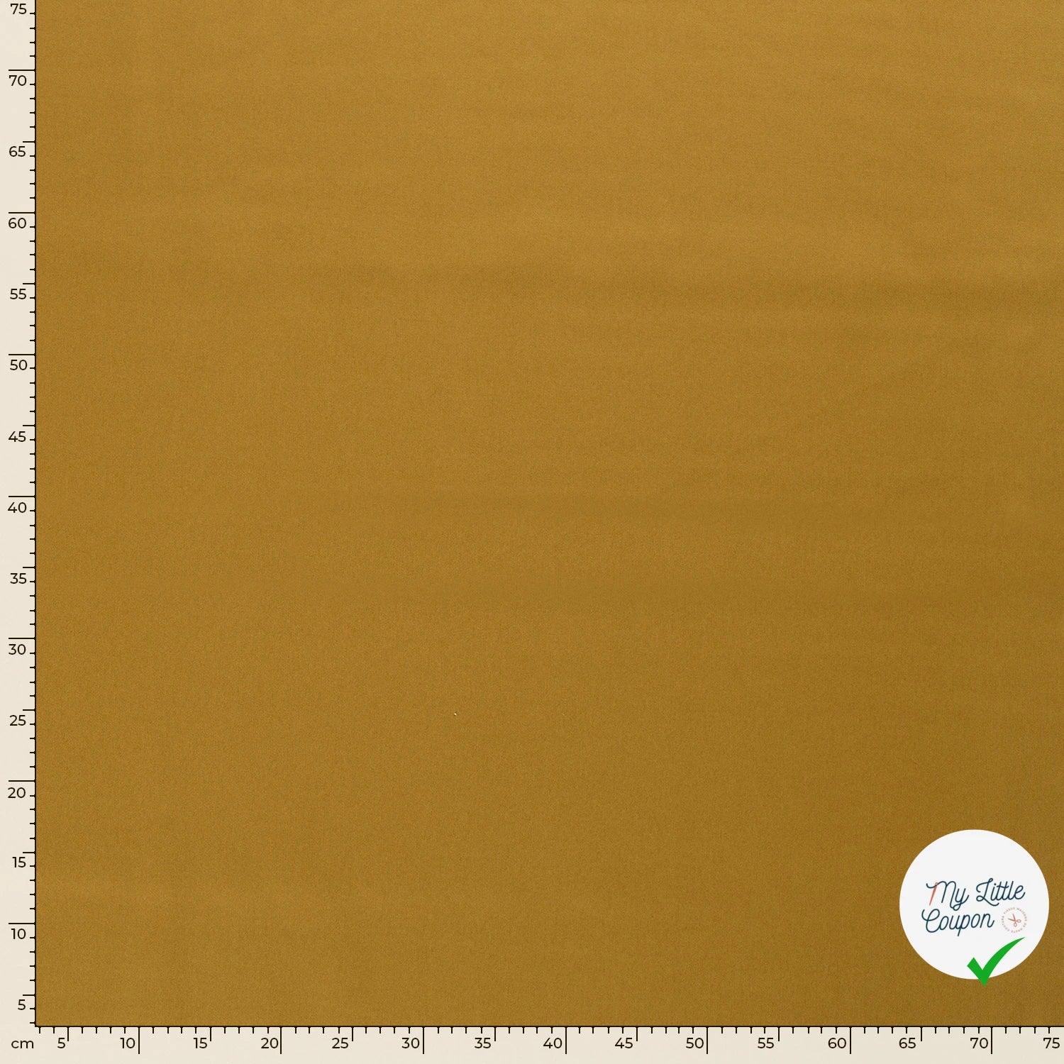 TWILL DE COTON LAVÉ OCRE - My Little Coupon